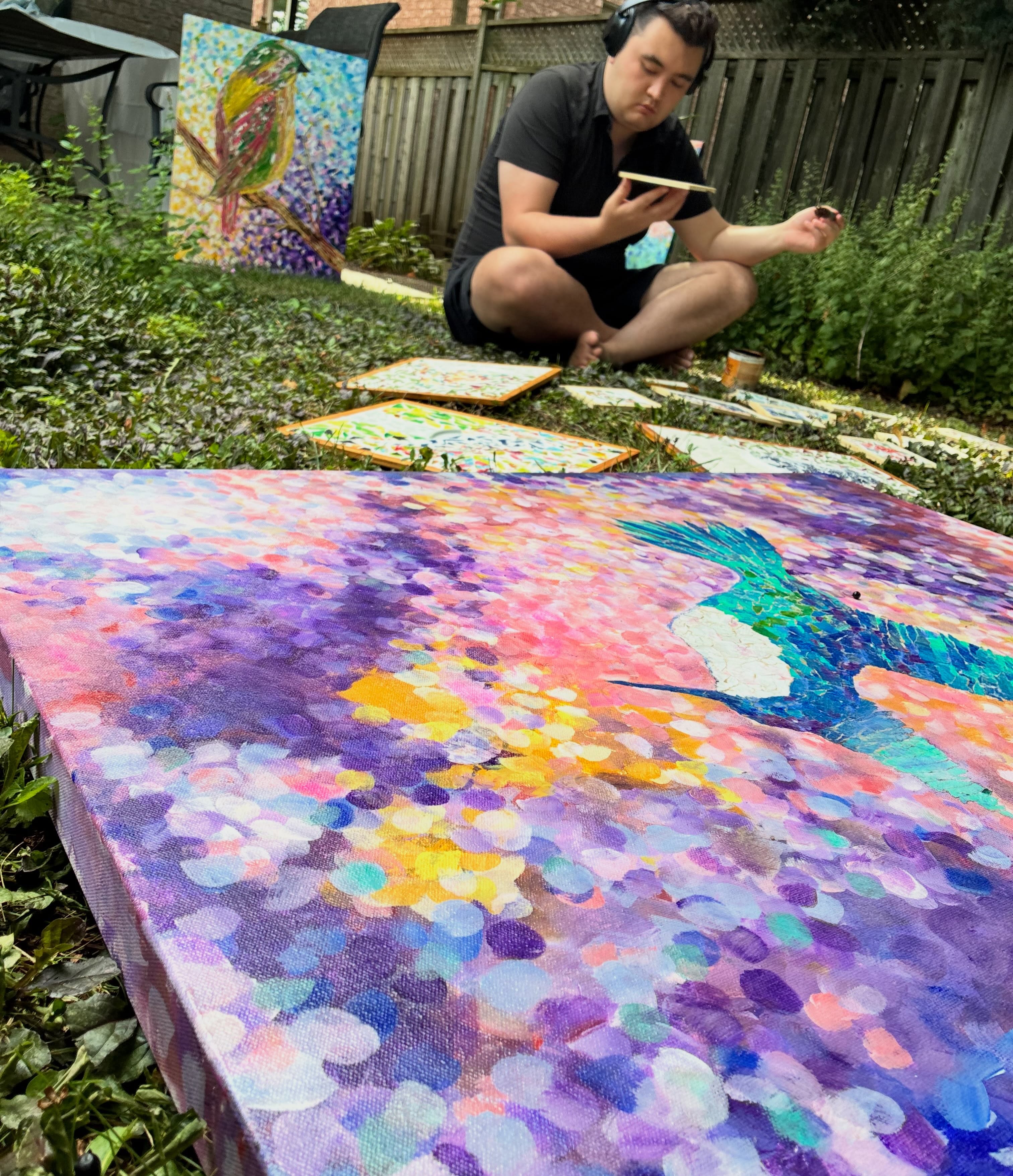I love what I create everyday and I hope when you see this theme you will love it too. From paint to ceramic I have created a beautiful fragment design that will inspire your brain to see things from a new perspective.
Saturday at the @artinmygarden - Art In My Garden event downtown Oakville - from 12-3pm. Come say hello