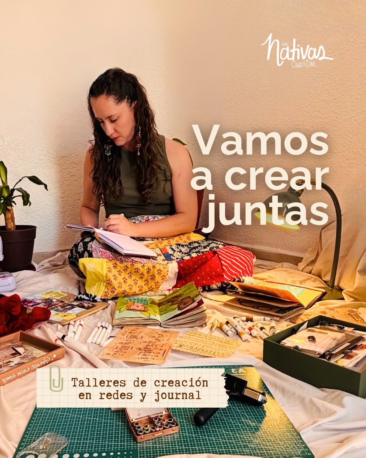 ¡Crear juntas es más fácil!
En la línea de creación tenemos Mujeres históricas liderada por Mayra Durán y Contadores de historias que dio vida a Las Nativas Cuentan en 2020.
Únete a nuestra oferta de talleres y al club de creadores este mes❤️🔥
Encuentra toda la info en BIO