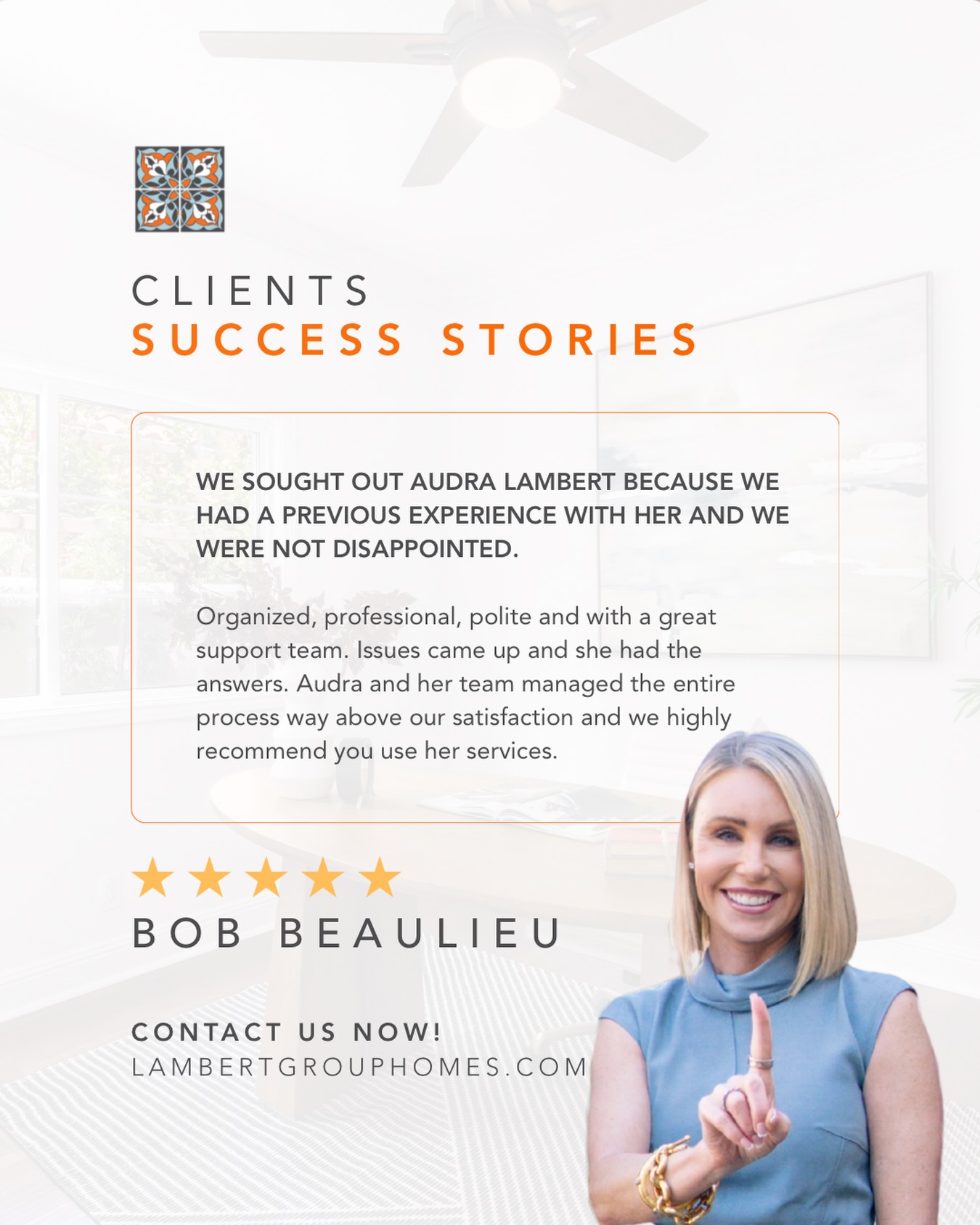 🧡 There’s no greater compliment than a client choosing to work with you AGAIN.
These clients had worked with me before, and when the time came for their next real estate journey, they sought me out once again. That kind of trust means everything to me.
Real estate transactions aren’t always perfectly predictable. Issues come up, decisions have to be made, and that’s when having an experienced team in your corner matters most.
Our goal is always to stay organized, communicate clearly, anticipate what’s ahead, and find solutions when challenges arise.
To hear that we managed the entire process “way above our satisfaction” is something my team and I are incredibly proud of. 🤍
Thank you for trusting me again and for taking the time to share such kind words. Repeat clients and referrals truly are the heart of my business.
Audra Lambert | Realtor®
DRE 01909872
📞 (949) 697-2232
📧 audra@lambertgrouphomes.com
Capistrano Realty
#clienttestimonial #realtorlife #orangecountyrealestate #realestateagent #homeselling