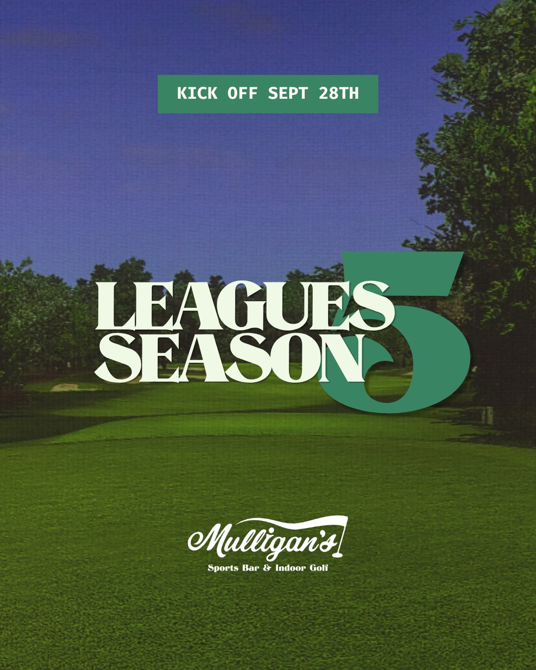 Mulligan’s Leagues are back for Season 5, and registration is officially open. 🏌️♂️⛳
Grab your partner, pick your night, and get ready for 8 weeks of 2-person scramble action, cold drinks, and just enough trash talk to keep it interesting.
League Nights kick off the week of September 28th. Teams are $100 to register plus $25 per person each night you play.
Not just a golfer? 🏈 We’ve got you too. Our Fantasy Football Golf League combines your 2-man scramble score with your fantasy football score. Kicks off September 21st.
Don’t sit this season out. Register your team today through the link in bio. 🔗
#Visalia #VisaliaGolf #GolfLeague #559 #IndoorGolf