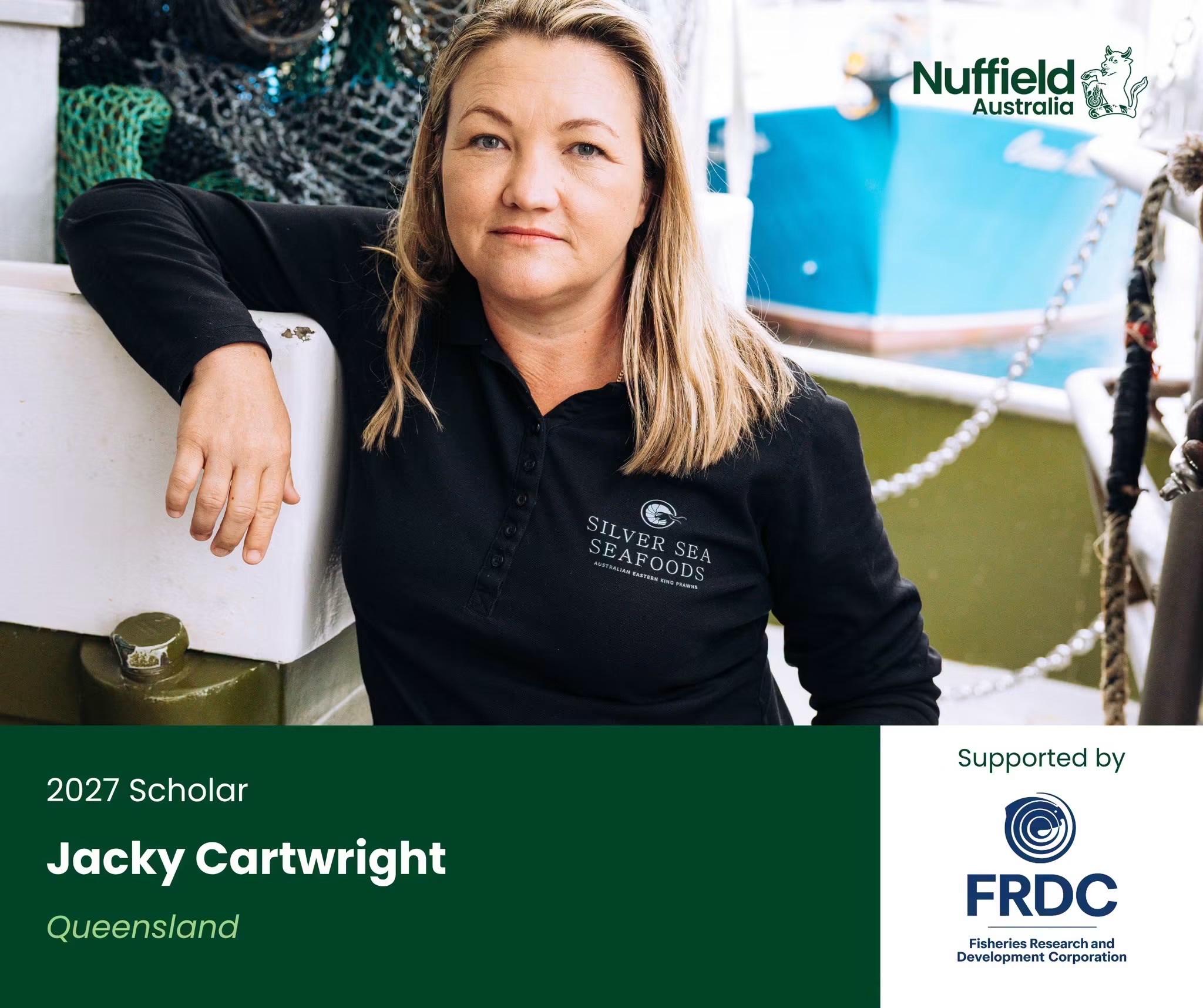 Honoured to share that I’ve been awarded a 2027 Nuffield Australia Scholarship 🦐
My research will explore extending value in wild-caught Queensland prawns, looking at what’s possible beyond the plate.
Queensland is home to some of the world’s most recognised wild-caught prawns, renowned for their premium quality and flavour. My research asks: what else could that mean? I’ll be exploring how to extend and capture value across nutritional, medicinal and functional uses, looking at international models and pathways for implementation here in Queensland for our commercial fishing operators.
Thank you to Nuffield Australia and FRDC.