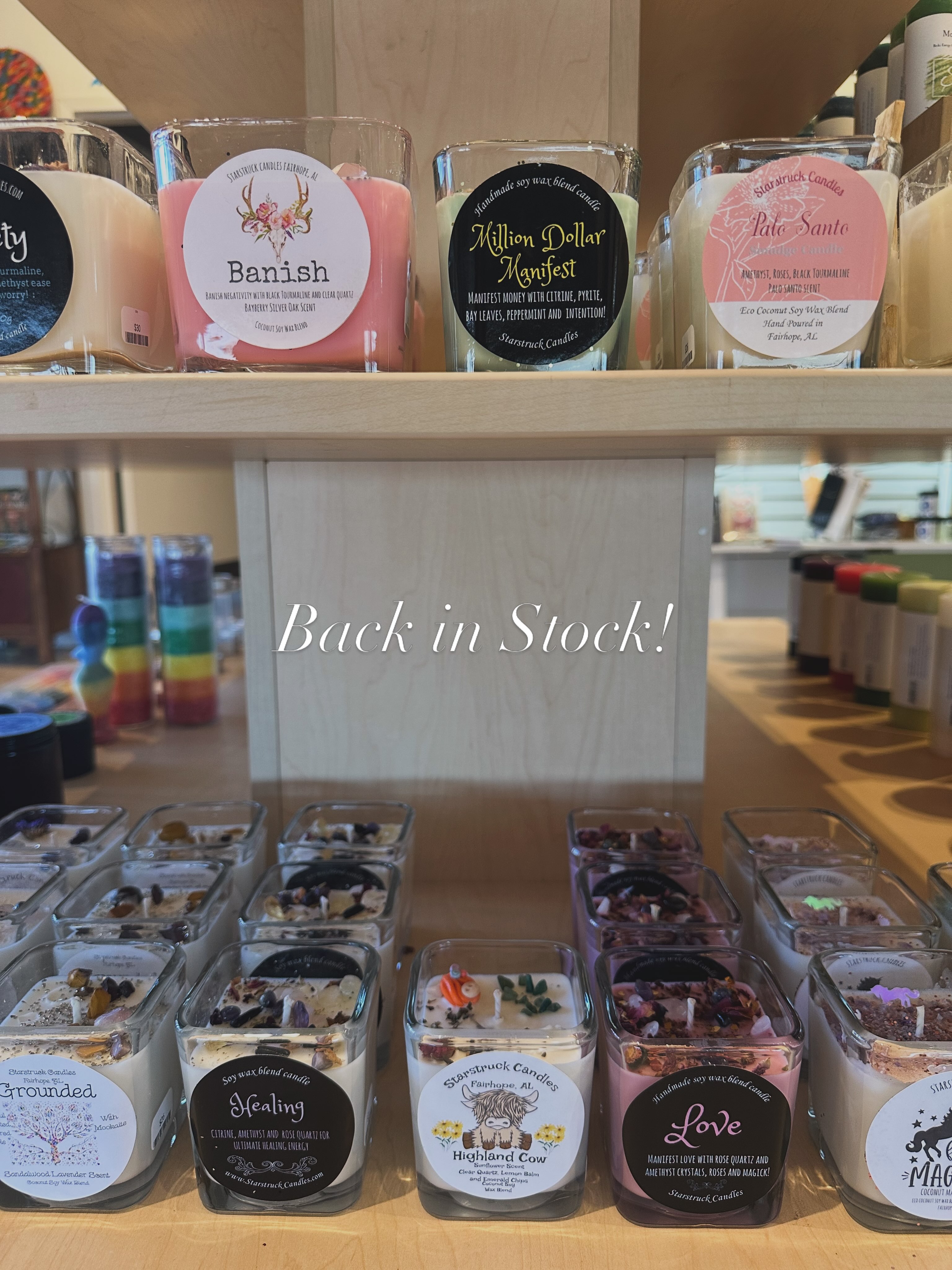 Beloved candles are back at CHC ✨🕯️
We just restocked our collection of intention candles — including some familiar favorites and a few new options to explore.
Love, healing, protection, purification, manifestation + more.
Come by the shop to see the full assortment and find your favorite. ✨
#CreativeHealingCenter #CHCLivermore #LivermoreCA #IntentionCandles #ShopSmall