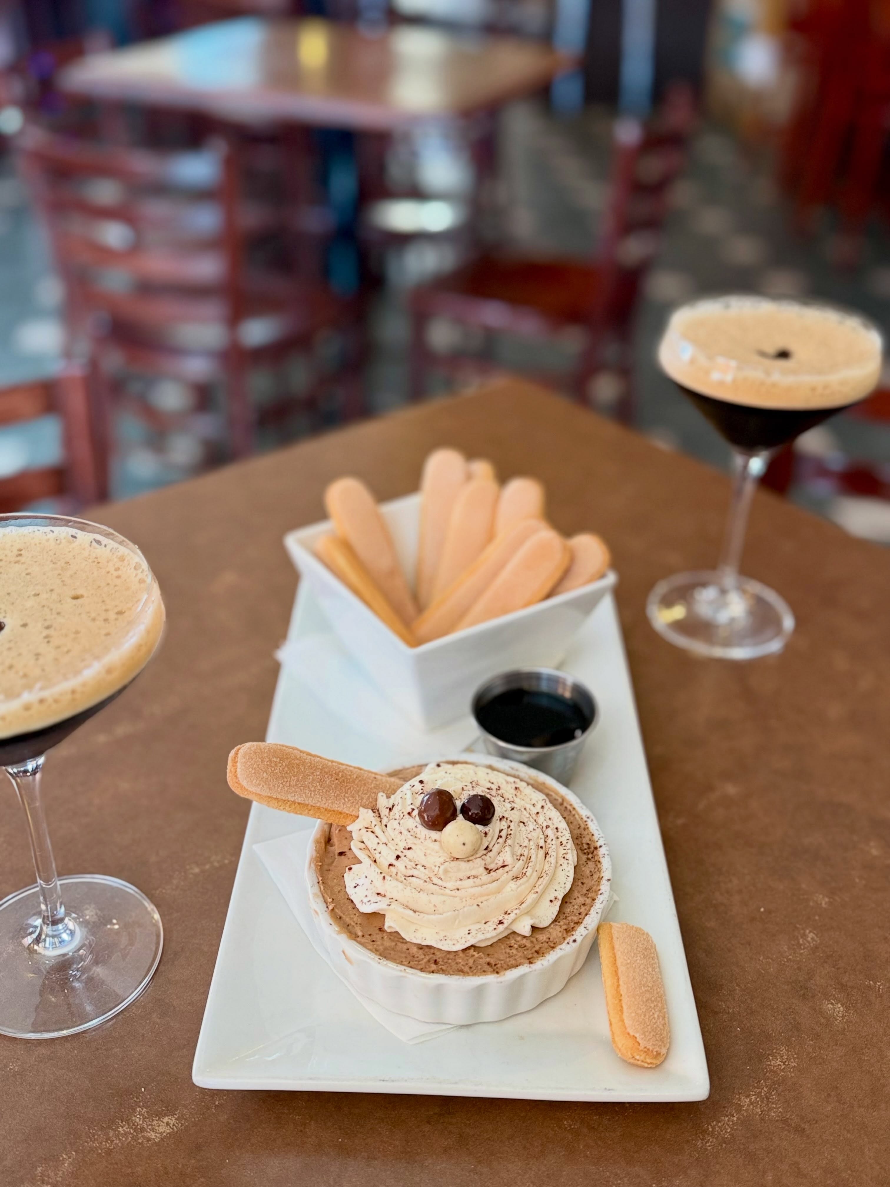 Have a little nostalgia for a childhood sweet treat, but your taste buds have elevated since then? Chef Tay has you covered.
-
TIRAMISU DIP.
All the creamy, coffee-kissed goodness of tiramisu with delicious ladyfingers for transport.
-
Because as adults, we deserve fancy “dunkaroos” 🤌🏼