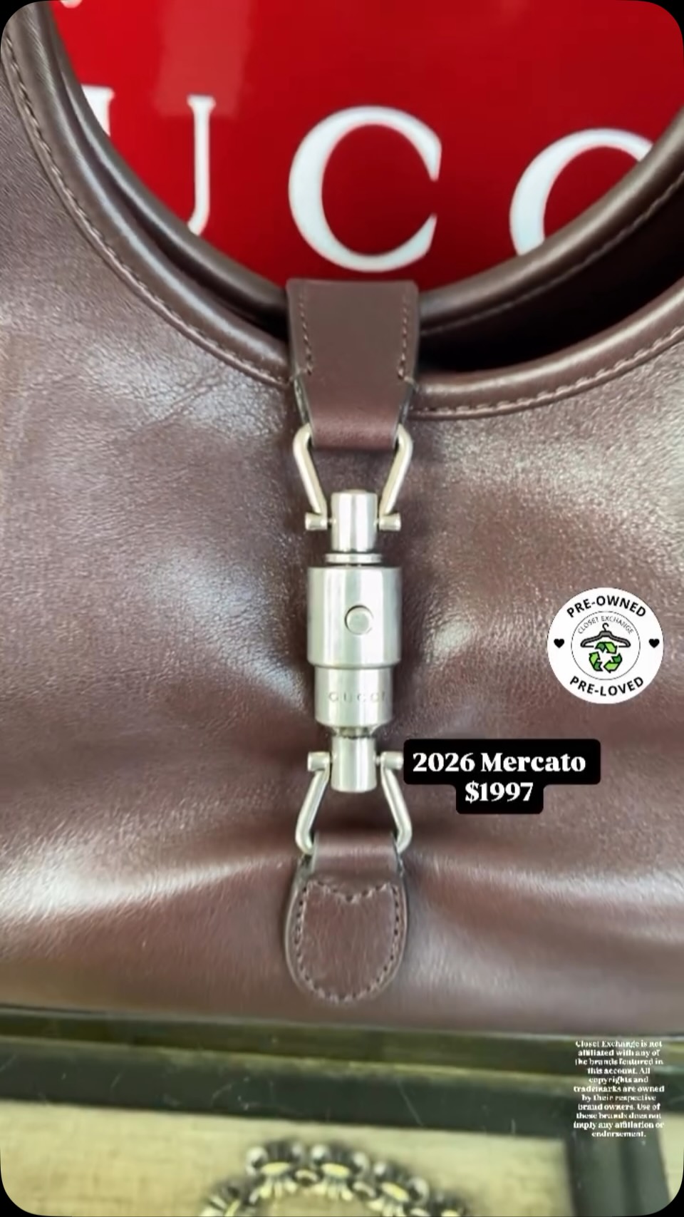 Brand new 2026! Questions? Dm or ☎️ (781)449-2500. Our beautifully curated items are offered for resale. All items are pre-owned,authenticated and photographed by Closet Exchange.
All trademarks, logos, and brand names are the property of their respective owners. Use of these names, trademarks, and brands does not imply endorsement.
#consignment #boston #shoplocal #sustainablefashion #luxuryresale
