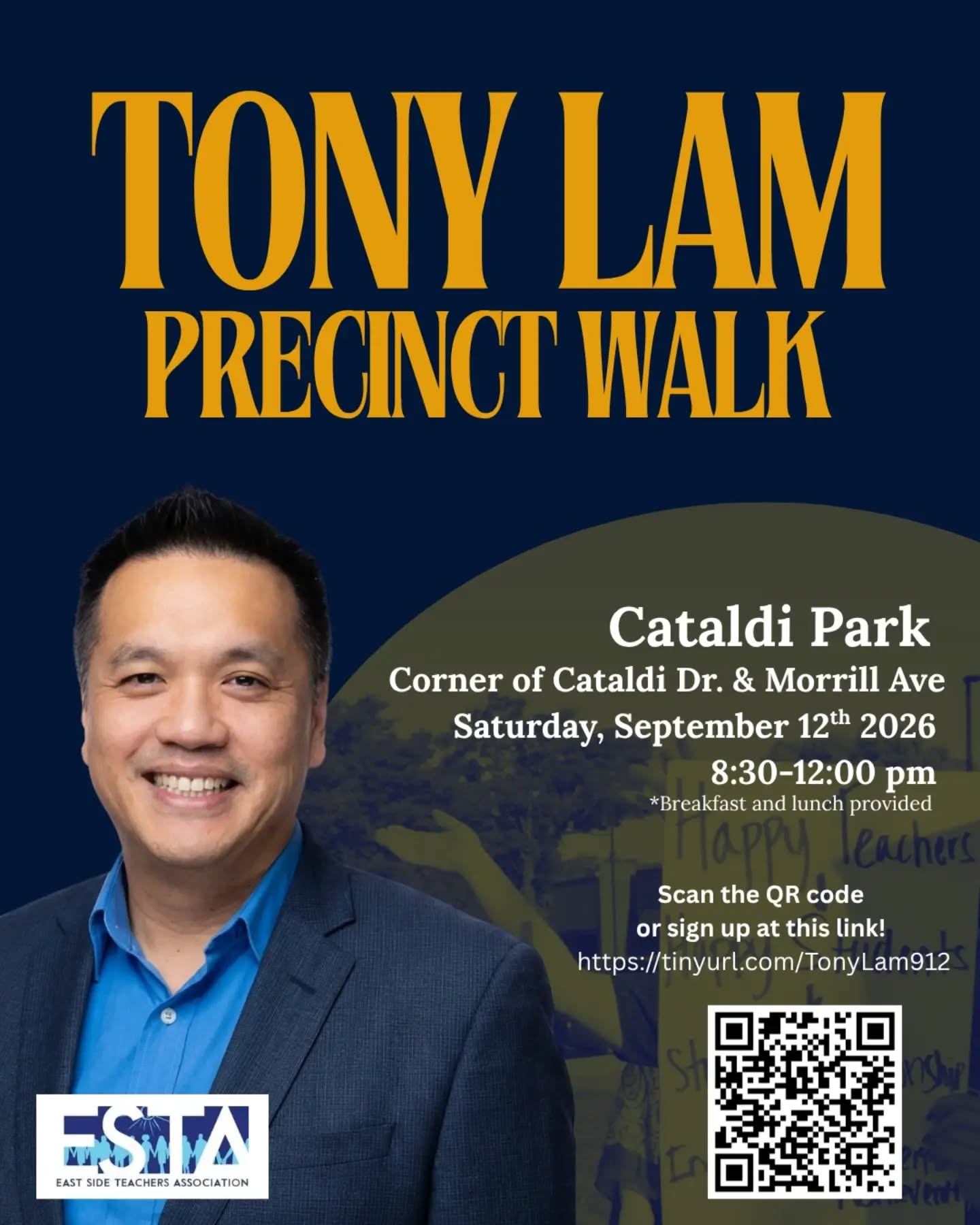 Join us this weekend to support Tony Lam, our endorsed trustee candidate for ESUHSD Trustee Area 4, representing Independence and Piedmont Hills High School!
Sign up with the QR code and link in the post!
#essj #sanjose #school #elections #education