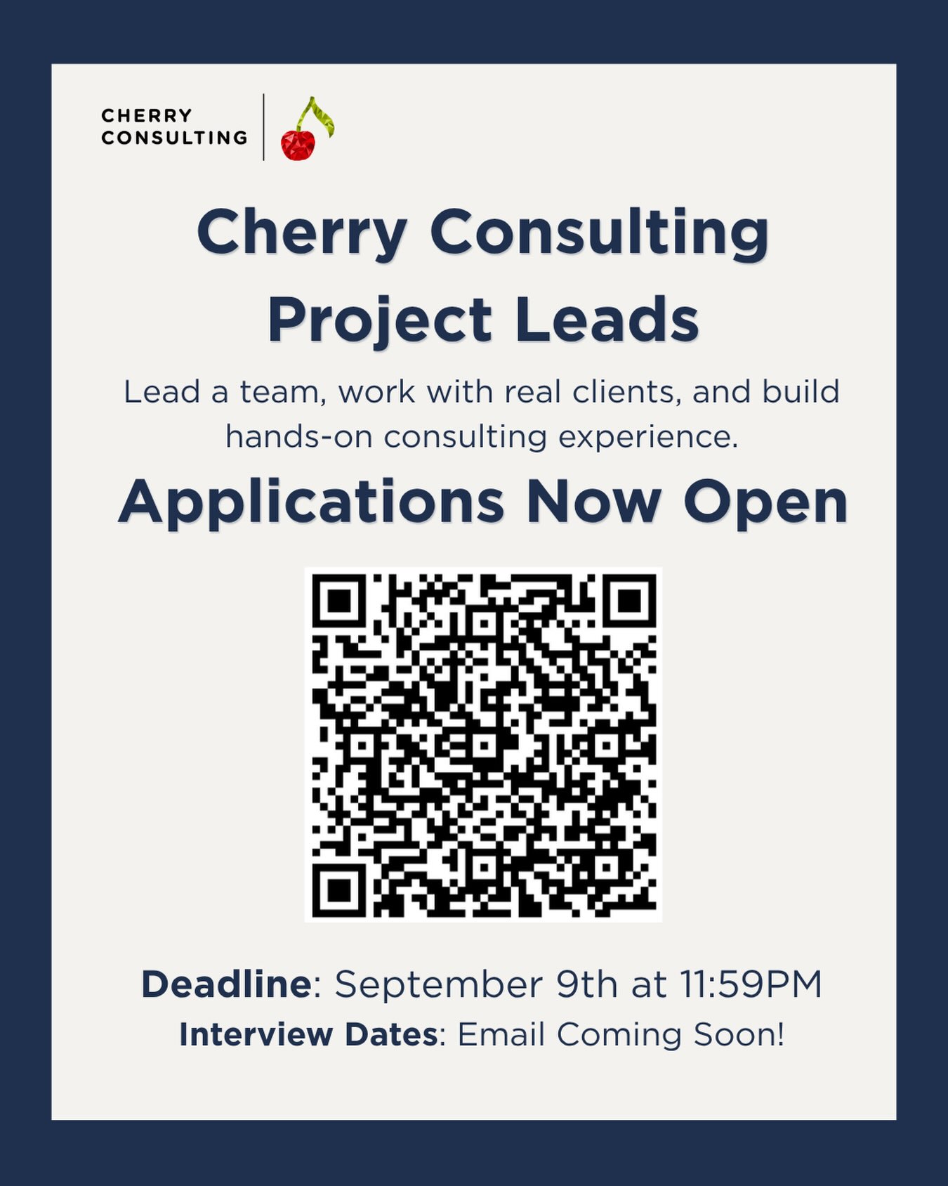 Hey Owls 🦉
SIGN UP NOW!
Project Lead Interest Form is out and deadline is tonight! There will be emails with the next steps and no experience is required! 🍒