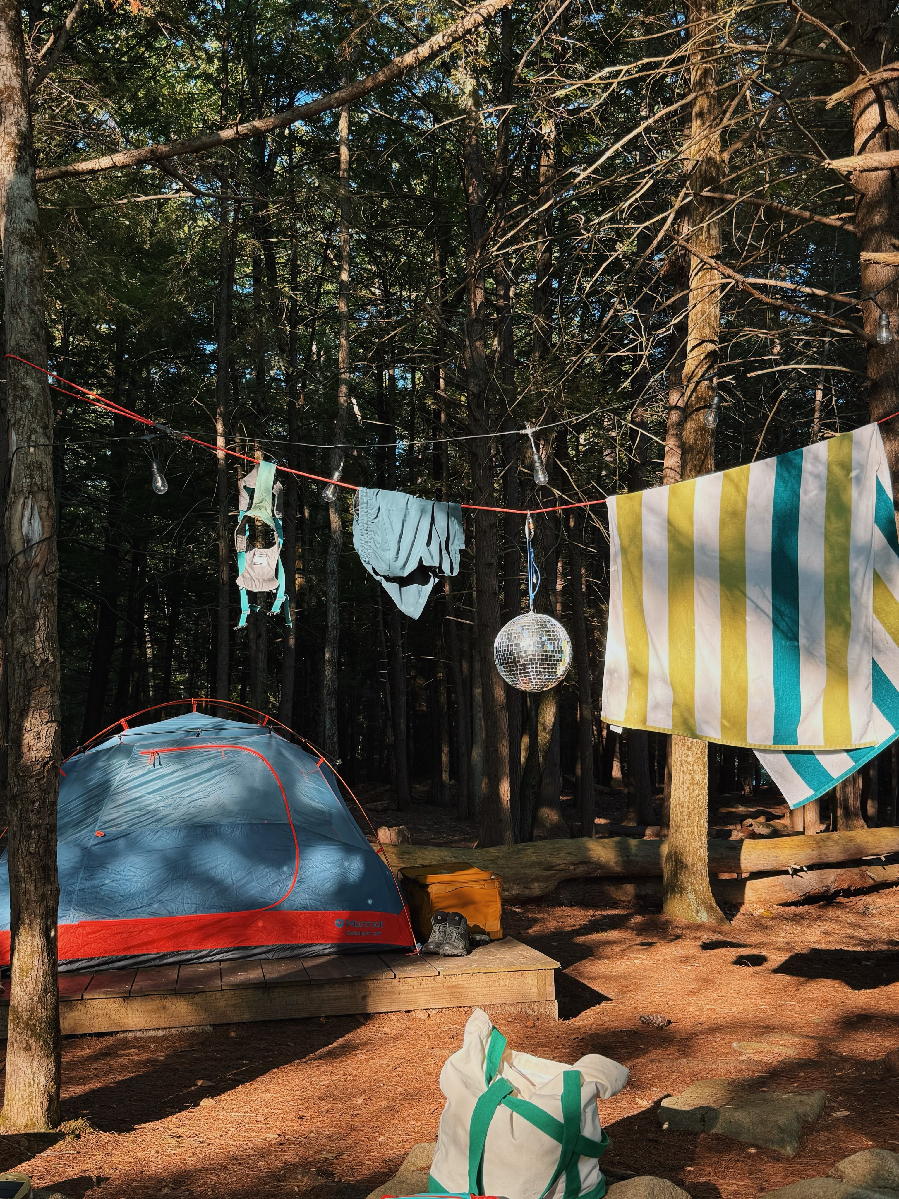 Would recommend adding whimsy to your next camping trip 🪩✨