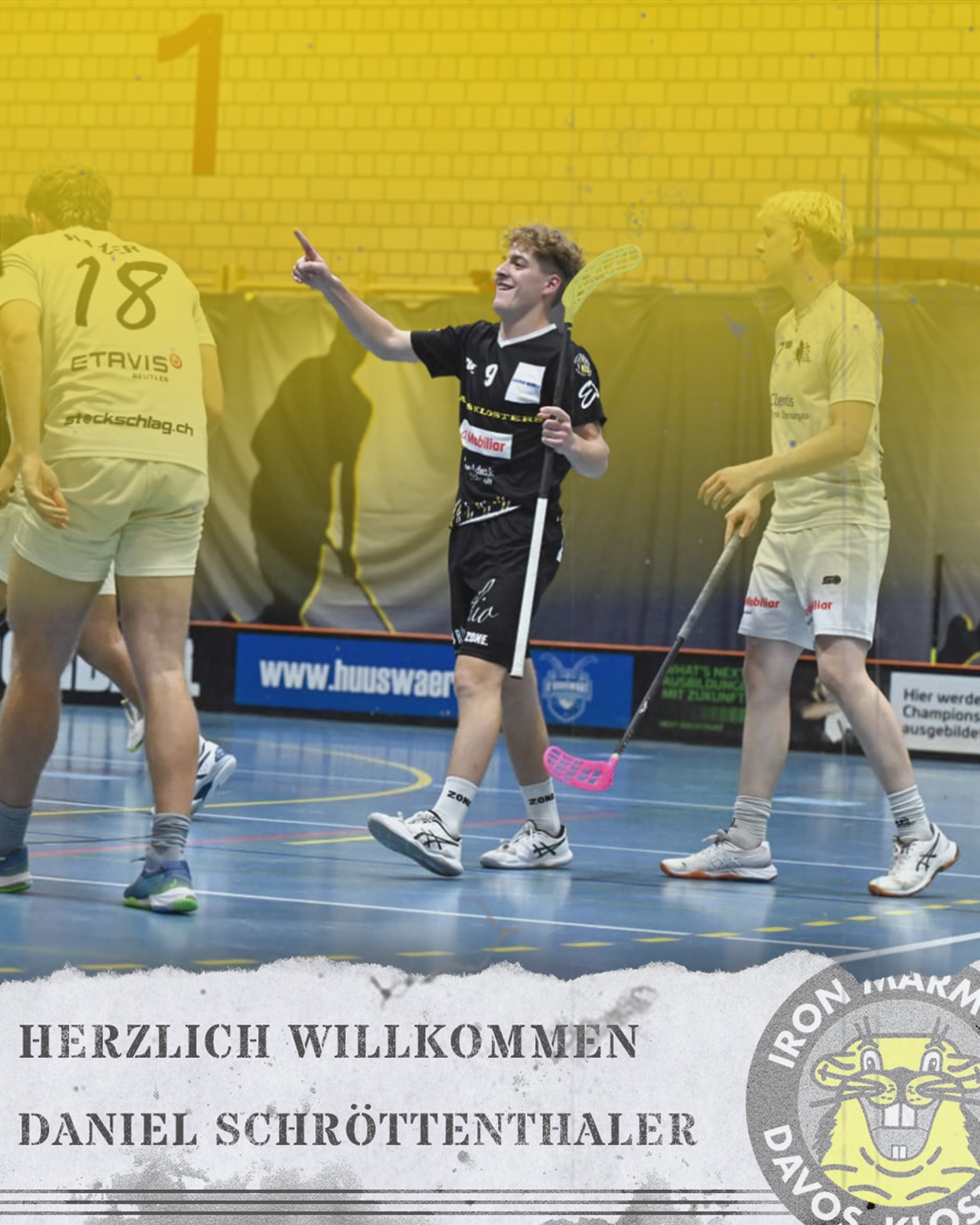 Schöti führte die letzten beiden Saisons die u21 als Captain an. Der schnelle 2005er ist auf allen Positionen einsetzbar und machte zuletzt mit 7 Scorern in den beiden Cupspielen auf sich aufmerksam. 💛🖤
#swissunihockey #ironmarmots