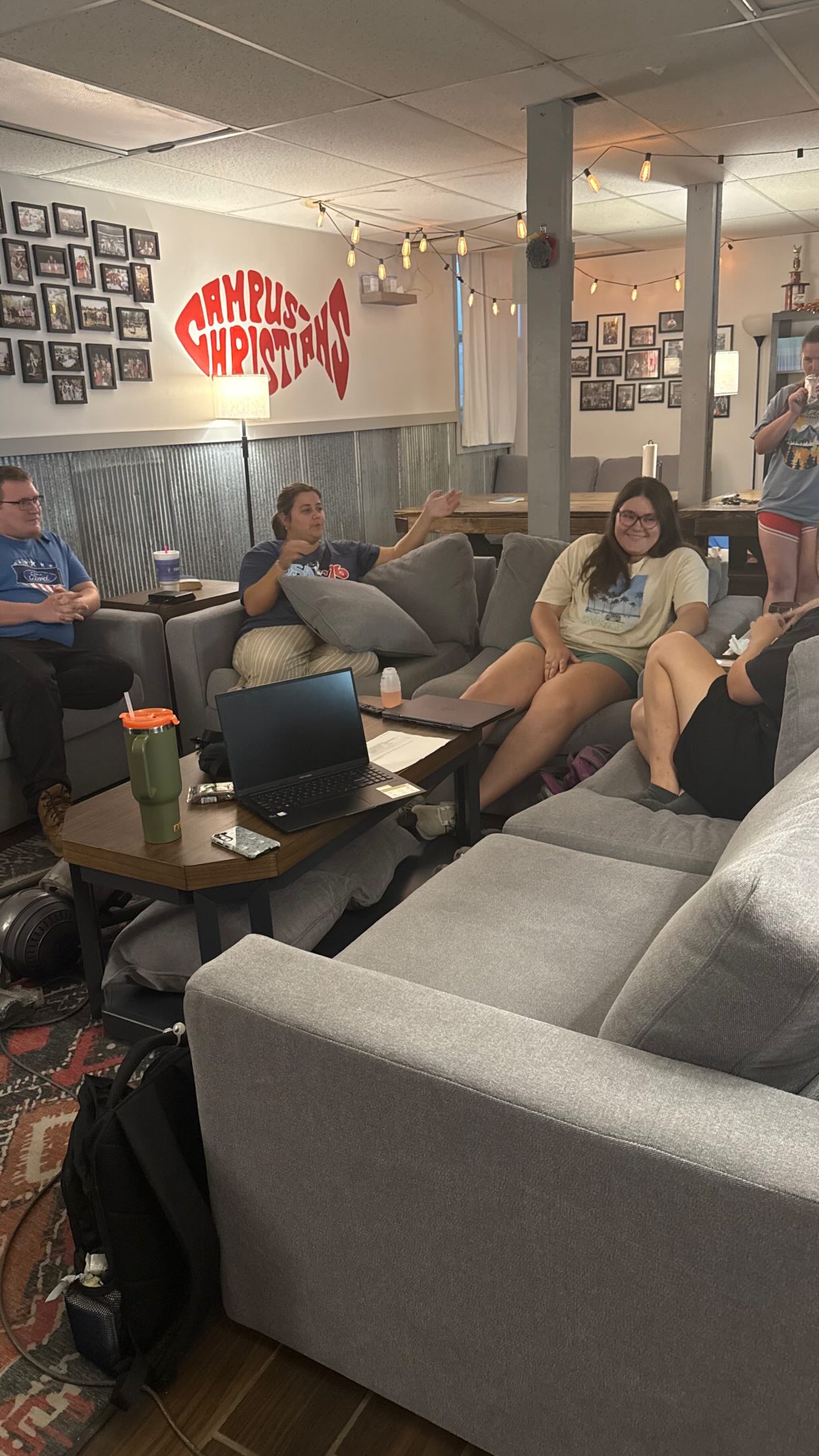 Itโs never too late to join a small group! Small groups are held down in the basement of the CC House ๐
Please feel free to hangout down there and do homework, yap, snack, and relax ๐
Have a fabulous 4th week of school & stay cool ๐