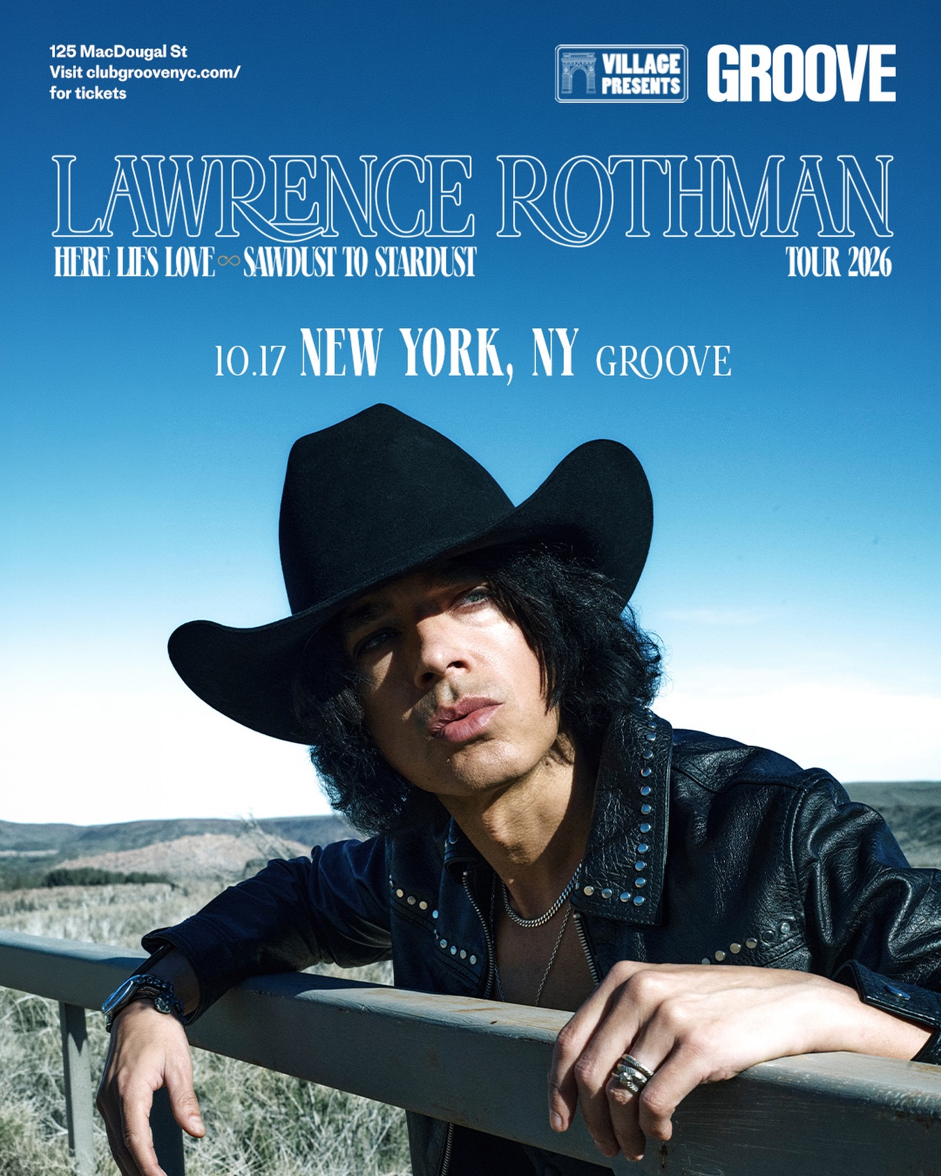 JUST ANNOUNCED: Join acclaimed songsmith @lawrencerothman LIVE at Groove this fall for an evening of genre-bending sound ๐ฝ
๐ Groove | 125 MacDougal St, New York, NY
๐๏ธ Saturday, October 17th at 6 PM
Tickets on sale now, grab yours at the link in bio! ๐ซ
#ClubGrooveNYC #LiveMusicNYC