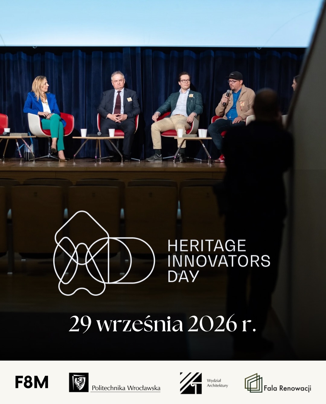 Ruszamy z rejestracją na Heritage Innovators Day 2026!🚀
📍 29.09.2026 | Wydział Architektury PWr
Spotykamy się z ekspertami branży, aby omówić przyszłość budynków historycznych: od fizyki budowli i OZE, przez kryzys mieszkaniowy i mikroklimat wnętrz, po prawo i finanse.
Zwieńczeniem wydarzenia będzie podpisanie Białej Księgi Innowatorów Dziedzictwa!
🔗 Dołącz do wydarzenia — link do rejestracji w bio.
#fundacja8marca #heritageinnovatorsday #innovationmanor
