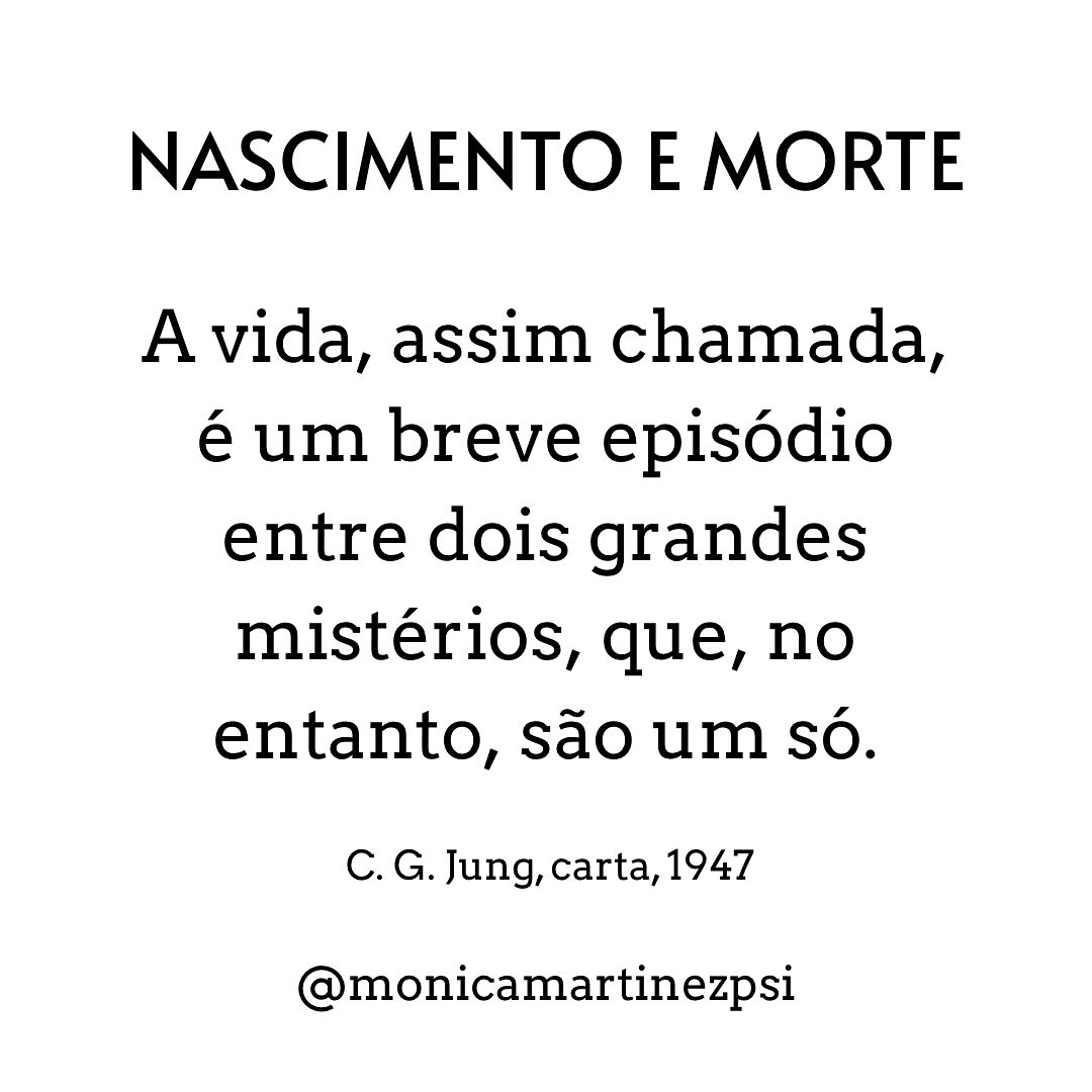 Uma das minhas citações preferidas de C. G. Jung — e talvez a minha favorita.
Entre o mistério do nascimento e o mistério da morte existe esse extraordinário intervalo que chamamos de vida.
Talvez a individuação seja, em parte, a jornada de descobrir como queremos habitar esse intervalo — com mais consciência, sentido e inteireza.
Como você está escolhendo viver o mistério que existe entre um e outro?
#CGJung #CarlJung #psicologiajunguiana #psicologiaanalitica #Individuação #nascimento #morte #psicologia #analisejunguiana #monicamartinezpsi