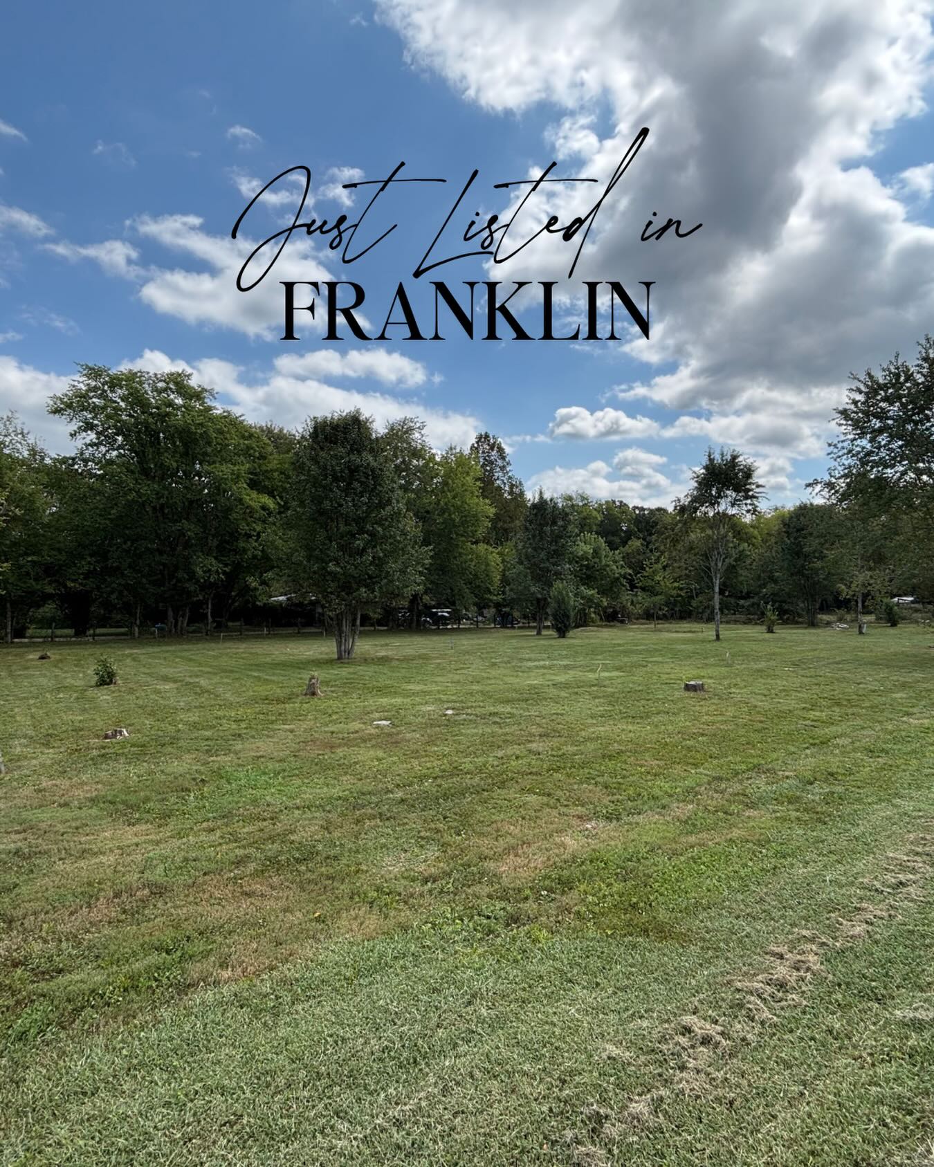 ✨ JUST LISTED in Franklin! ✨
If you’ve been dreaming about building your own home in one of Williamson County’s most desirable areas, this one is worth a drive-by! 🏡🌳
📍 3106 Ford Lane | Franklin, TN 37064
• 🌿 1.7 acres
• 📐 Level lot — a great canvas for your dream home
• 🚗 Just 3 miles from Downtown Franklin
• 🌾 Just 3 miles from Leiper’s Fork
• ✨ Just around the corner from the upscale Southall Farm & Inn
• 💧 Williamson County septic approval already in place
• ⚡ Buried electrical lines already run to the property
• 🏗️ Bring your builder and start dreaming!
This is a rare opportunity to create something special in an incredible location while enjoying the space and privacy of 1.7 acres.
🚙 Take a drive by and see it for yourself! And if you have questions about the property, septic approval, building possibilities, or the area, reach out to me anytime. I’d love to help!
📲 DM me or give me a call for more information.
#nashville #franklintn #nashvillerealtor #nashvillerealestate