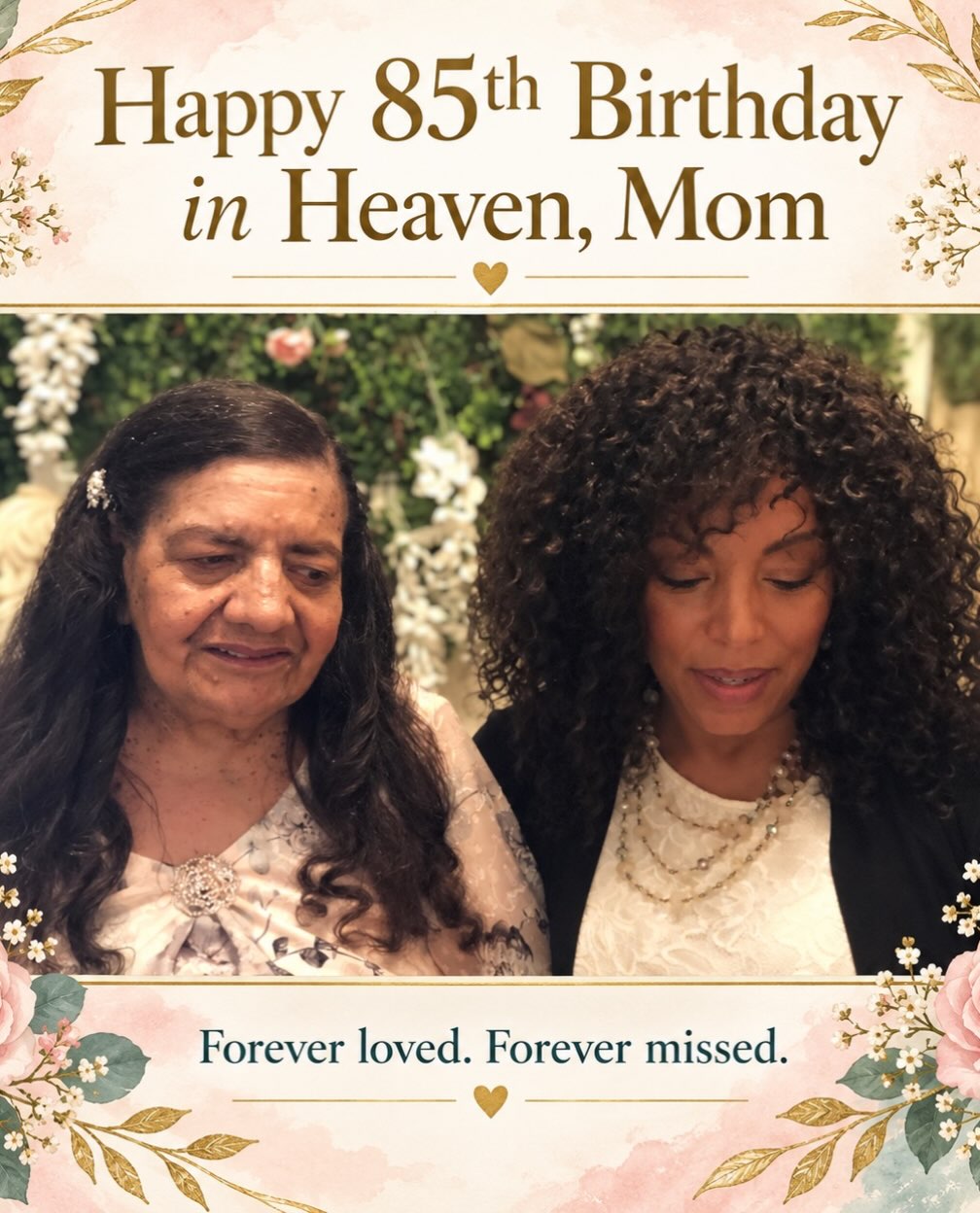 Today, we would have celebrated my mother’s 85th birthday.
I miss her more deeply than words can express. Her tragic passing was not only the loss of someone I loved—it marked the beginning of a painful reinvention of our family. In the years since she left us, there has been so much loss, distance, and disconnection. Navigating those fractures without her has been one of the hardest parts of grief.
I know my mother is in heaven, whole and at peace in the presence of God. That truth comforts me, but it does not erase the ache of missing her. Grief and faith can occupy the same heart. I can trust where she is and still wish with everything in me that she were here.
Happy 85th birthday in heaven, Mom. You are forever loved, forever missed, and forever part of who I am. Your absence changed our family, but your life and love still echo through mine.
“Grief is the lasting imprint of a love that death could never erase.”
If you are missing someone today, honor them by sharing their name or a favorite memory in the comments. Let’s remember together the lives that shaped ours. 🩷
#HappyBirthdayInHeaven #RememberingMom #ForeverLoved #ForeverMissed #GriefAndFaith MotherDaughterLove HonoringHerMemory LoveNeverDies HeavenlyBirthday FamilyLegacy FaithThroughGrief GriefJourney