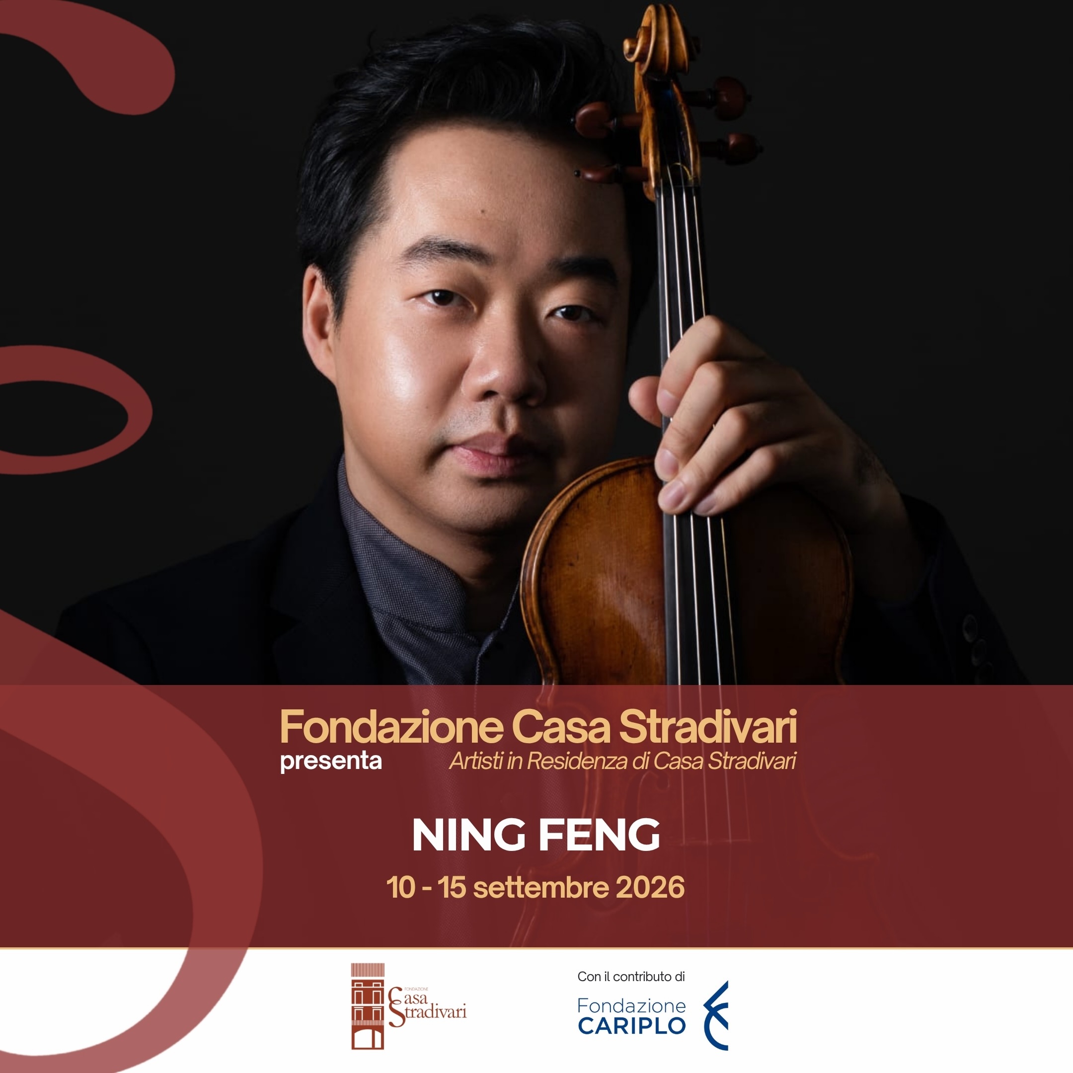 Il programma finale della Residenza Artistica di Ning Feng (@ningfengviolin) a Casa Stradivari.
Il progetto Artisti in Residenza di Casa Stradivari è realizzato con il contributo di Fondazione Cariplo (@fondazione_cariplo).
Vi aspettiamo! 🎻
~
The final programme of Ning Feng’s (@ningfengviolin) Artistic Residency at Casa Stradivari.
Casa Stradivari’s Artists in Residence project is realised with the support of Fondazione Cariplo (@fondazione_cariplo).
We look forward to seeing you! 🎻
#NingFeng #CasaStradivari #ConFondazioneCariplo #Cremona #ResidenzaArtistica