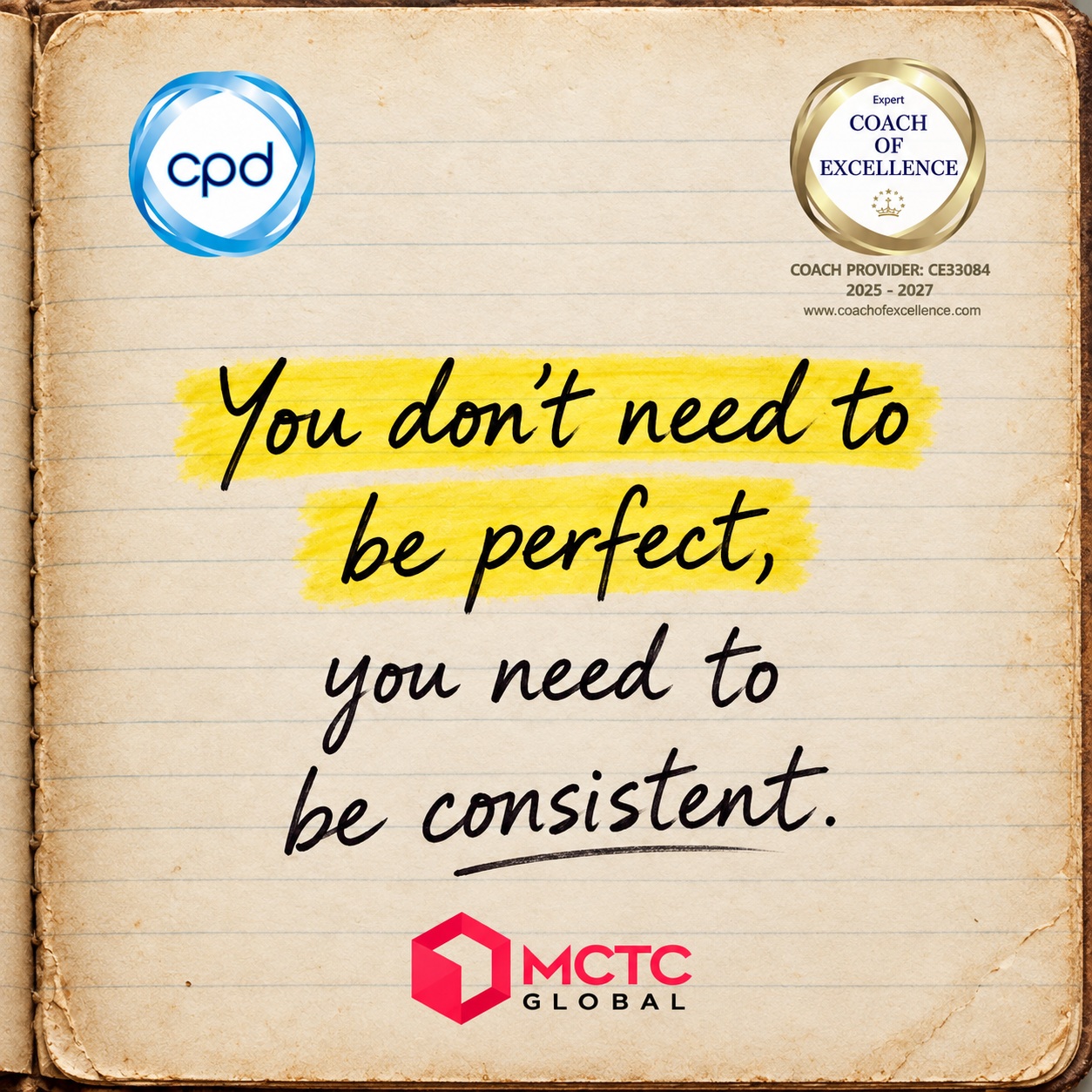 Perfection can delay you. Consistency can transform you.
You don’t have to get everything right every day—you just have to keep showing up, taking action, and moving forward.
Small actions. Repeated daily. Remarkable transformation.
#consistency #dailyhabits #personalgrowth #habitcoaching #accountability #selfdevelopment #mctcglobal #attentiononintention #selfimprovement
