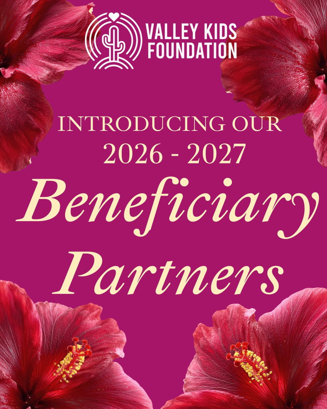 We are so excited to announce our 2026-2027 Valley Kids Foundation Beneficiary Partners!
Throughout the year, our fundraising efforts work to raise money and support for local nonprofits making a difference in the lives of children, and we cannot wait to partner with these ten incredible causes 🩷.
#beneficiaries #nonprofits #arizona