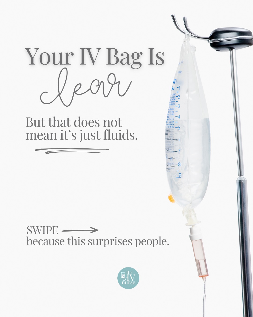What’s actually in that IV bag?
The size, color, and number of ingredients don’t tell you nearly as much as you might think.
The better questions are: What’s in it? How much? And why is it there?
A good IV should make sense for you, not just look impressive on a menu.
Save this one for your next IV appointment.
#ivvitamins #IVTherapyOrlando #OrlandoWellness