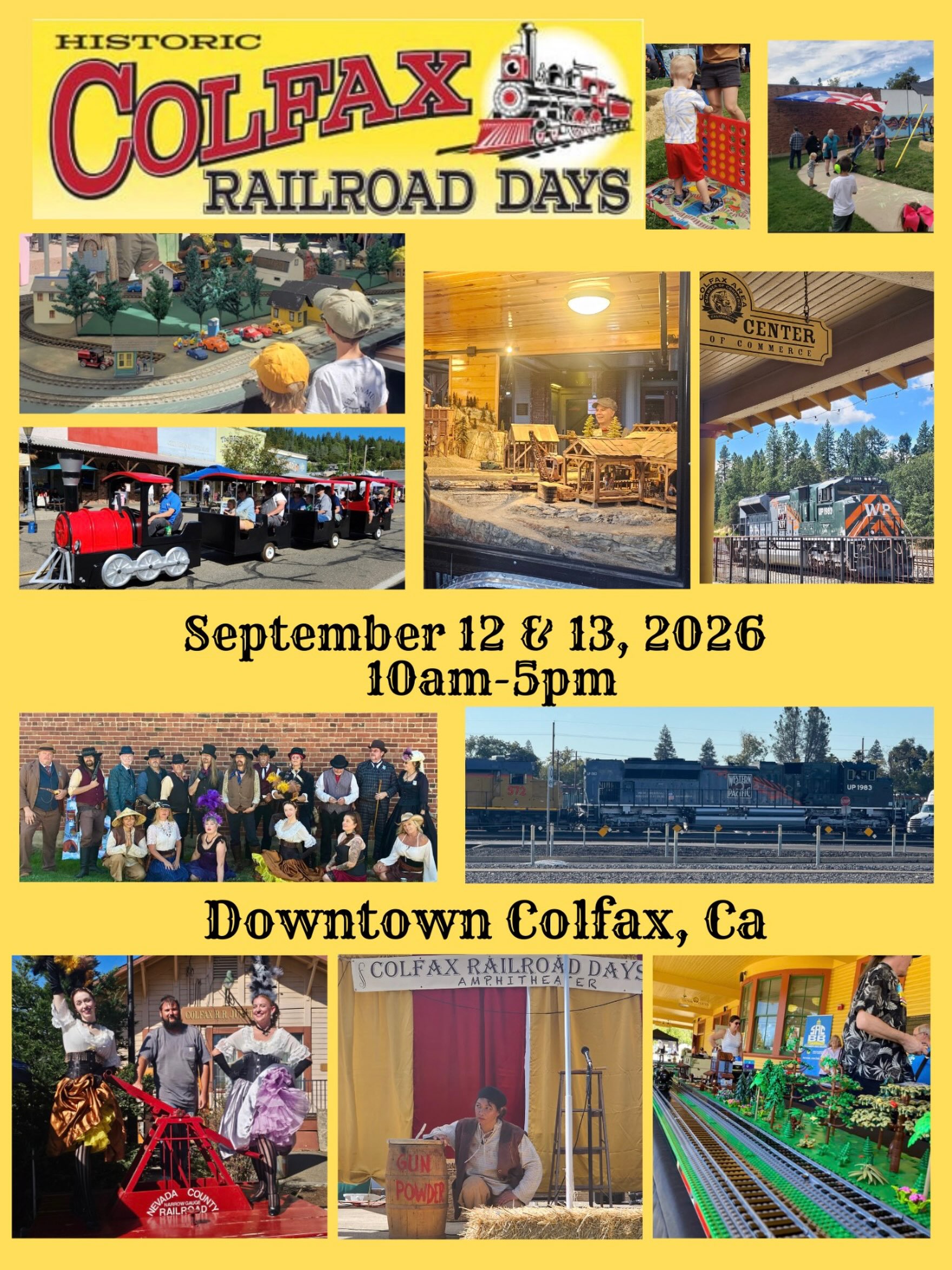 Colfax Railroad Days is coming up this weekend! π
Join us in Downtown Colfax on September 12 and 13 from 10:00 AM to 5:00 PM for a free family event celebrating the history of the Transcontinental Railroad.
There will be plenty to see and do, including model train displays, Lego train displays, a Union Pacific Railroad display, live entertainment, historical re-enactments, food, and more.
September 12 & 13
10:00 AM β 5:00 PM
Downtown Colfax, California
Free admission
Feel like staying local this weekend? Come on by and visit at the shop! ππ»
#ColfaxRailroadDays #FastTrackHobbies #ColfaxCA #ModelTrains #FamilyFun
