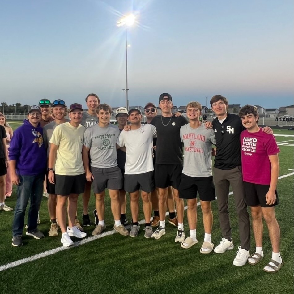 A group of our brothers had the opportunity to attend the West Fargo Horace vs. Sheyenne soccer game in support of our brother Payton Rude, his mom Nicole, and the entire Rude family.
Nicole is currently battling breast cancer for the third time, and the community came together to raise an incredible $4,334 to support her in her fight.
We’re proud to stand alongside the Rude family and show our support!