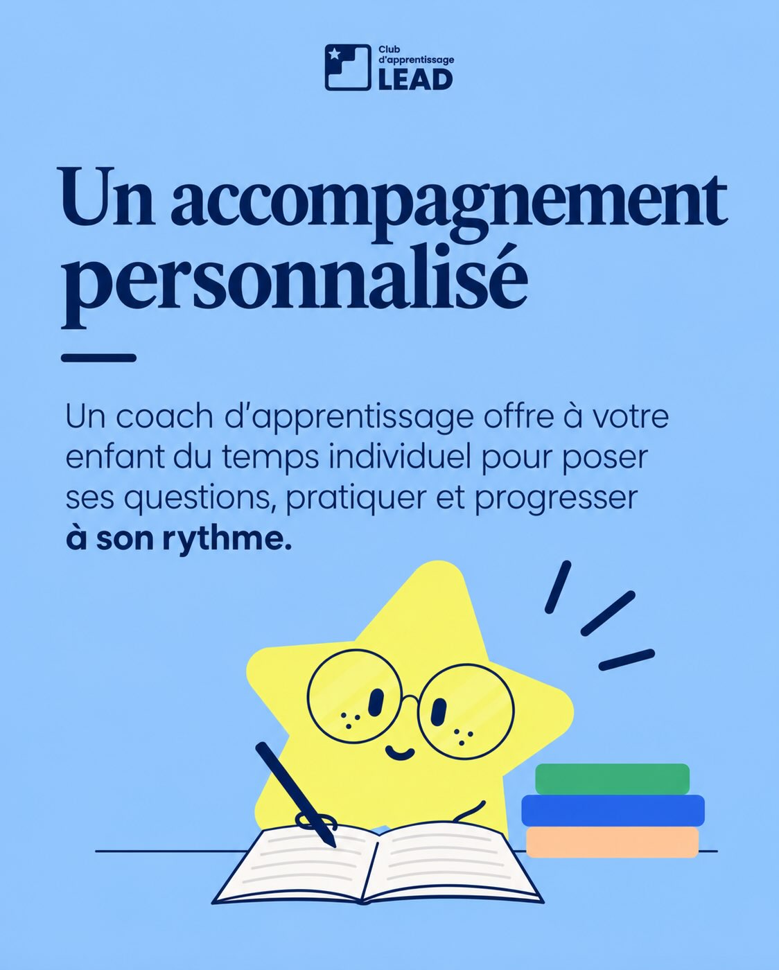 Chaque enfant apprend différemment. ⭐️
Le coaching d’apprentissage offre un accompagnement personnalisé qui s’adapte aux besoins, au rythme et aux objectifs de chaque élève - que ce soit pour consolider certaines notions ou aller encore plus loin.
Un soutien positif pour développer la confiance, l’autonomie et les bonnes stratégies d’apprentissage, une étape à la fois. 💛
Parce que chaque enfant mérite un accompagnement qui lui ressemble.
Chaque enfant apprend différemment. ⭐️
Le coaching d’apprentissage offre un accompagnement personnalisé qui s’adapte aux besoins, au rythme et aux objectifs de chaque élève - que ce soit pour consolider certaines notions ou aller encore plus loin.
Un soutien positif pour développer la confiance, l’autonomie et les bonnes stratégies d’apprentissage, une étape à la fois. 💛
Parce que chaque enfant mérite un accompagnement qui lui ressemble.
Chaque enfant apprend différemment. ⭐️
Le coaching d’apprentissage offre un accompagnement personnalisé qui s’adapte aux besoins, au rythme et aux objectifs de chaque élève - que ce soit pour consolider certaines notions ou aller encore plus loin.
Un soutien positif pour développer la confiance, l’autonomie et les bonnes stratégies d’apprentissage, une étape à la fois. 💛
Parce que chaque enfant mérite un accompagnement qui lui ressemble.
Every child learns differently. ⭐️
Coaching provides personalized support that adapts to each student’s needs, pace and goals - whether they need to strengthen key skills or are ready to go even further.
Positive guidance that helps build confidence, independence and stronger learning strategies, one step at a time. 💛
Because every child deserves support that fits their journey.
Every child learns differently. ⭐️
Coaching provides personalized support that adapts to each student’s needs, pace and goals - whether they need to strengthen key skills or are ready to go even further.
Positive guidance that helps build confidence, independence and stronger learning strategies, one step at a time. 💛
Because every child deserves support that fits their journey.
Every child learns differently. ⭐️
Coaching provides personalized support that adapt