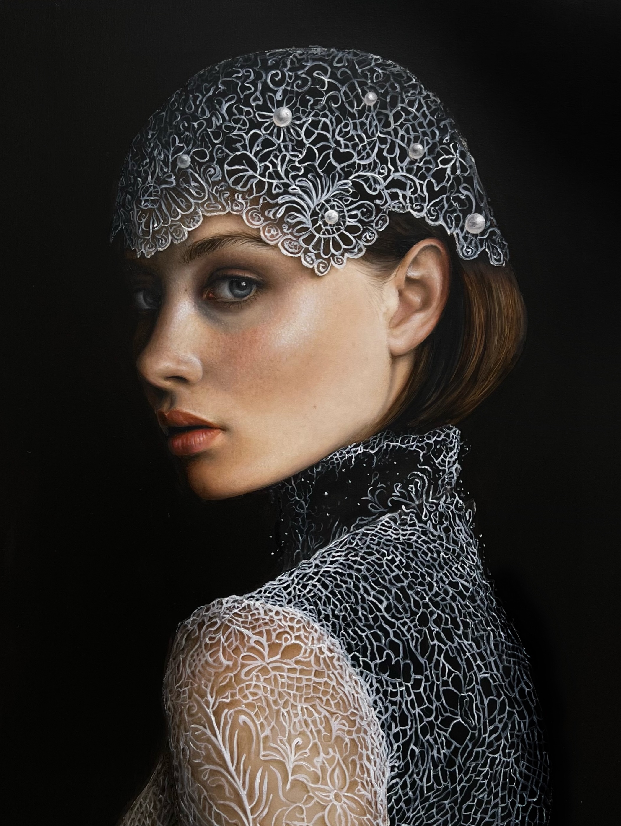 Olympe
Première œuvre de la collection Les Couronnées.
Chaque pièce de cette série explore une féminité précieuse,
entre force, silence et intériorité.
Huile sur toile
Format : 116 x 89cm
#contemporaryportrait #lescouronnees #luxuryinteriors #artininterior #refinedstyle