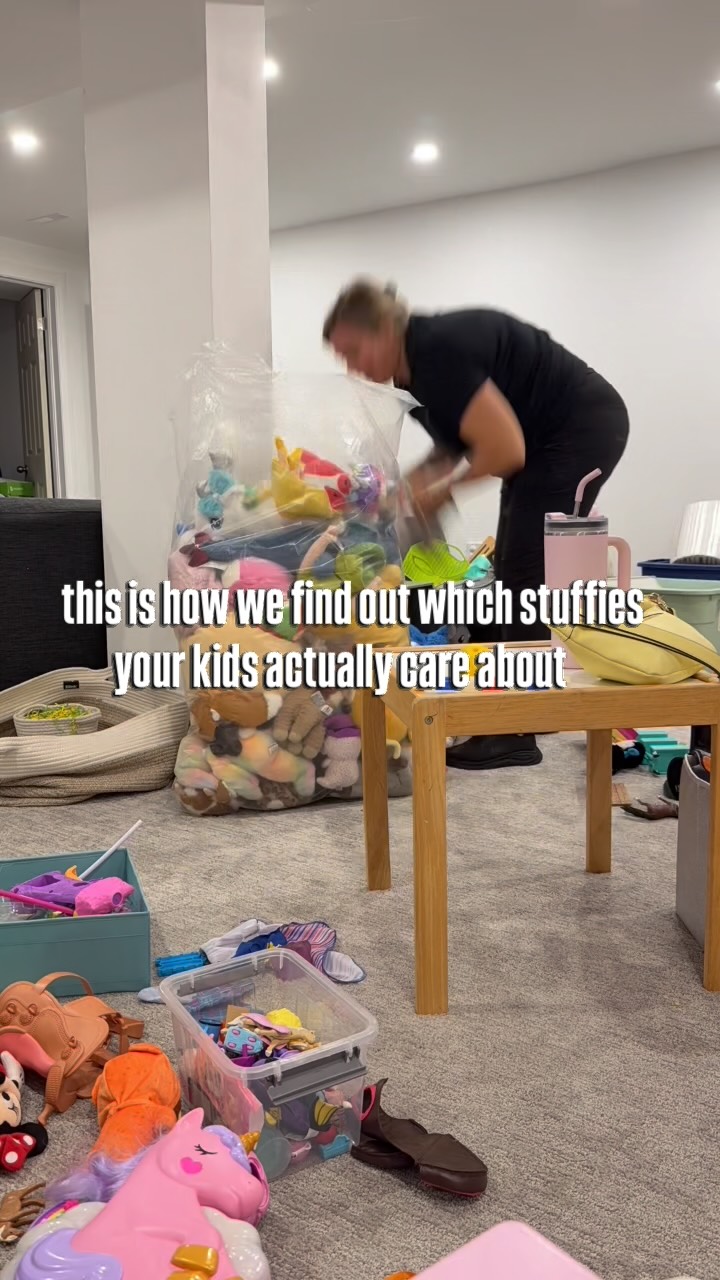 THE stuffy decluttering hack for parents who are scared they’ll ask for it tomorrow
bag up the stuffies you think they’ve outgrown, date the bag, tuck it out of sight and set a reminder for 30-60 days from now.
if someone asks for one? it comes back
if no one remembers they exist? that’s your answer ✌🏼
a distance makes the decision SO much easier - for them and for you
save this one for your next toy purge
________
#playroomorganization #toyorganization #stuffedtoy #professionalorganizer #simplifyyourhome
Canadian mom life, mom life canada, relatable mom content, mom humour, funny mom moments, motherhood unfiltered, real mom life, mom struggles, busy mom life, mom of girls, parenting humour, chaotic mom life, honest motherhood, mom routines, mom hacks, working mom life, stay at home mom life, mom content creator, family life canada, mom reels, mom jokes, motherhood journey, parenting in canada, organized family, organized home, mom lifestyle, millennial mom life, mom community canada, decluttering, simplify your home, decluttering tips, Simplify your home, Professional organizer, Family homes