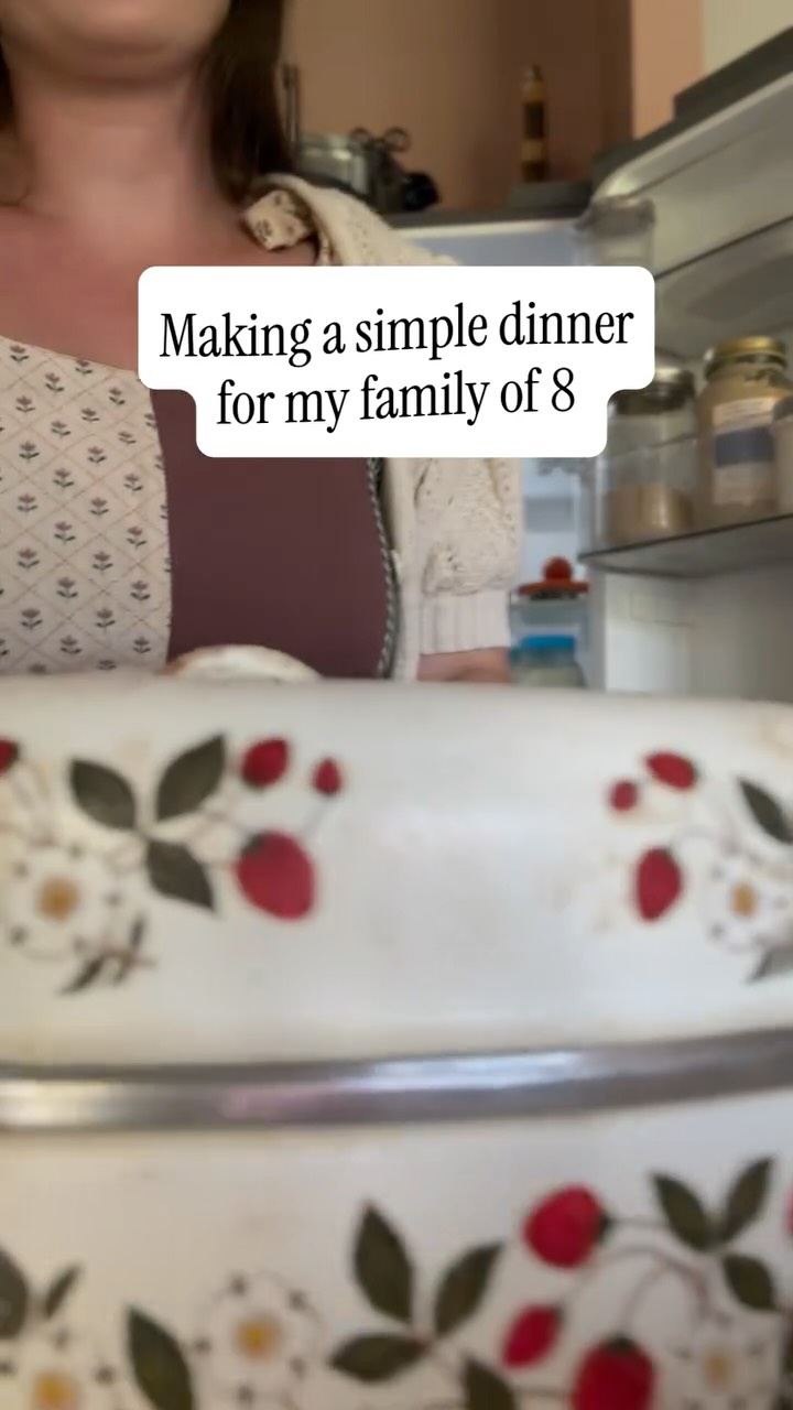 Making a simple dinner for my family of 8