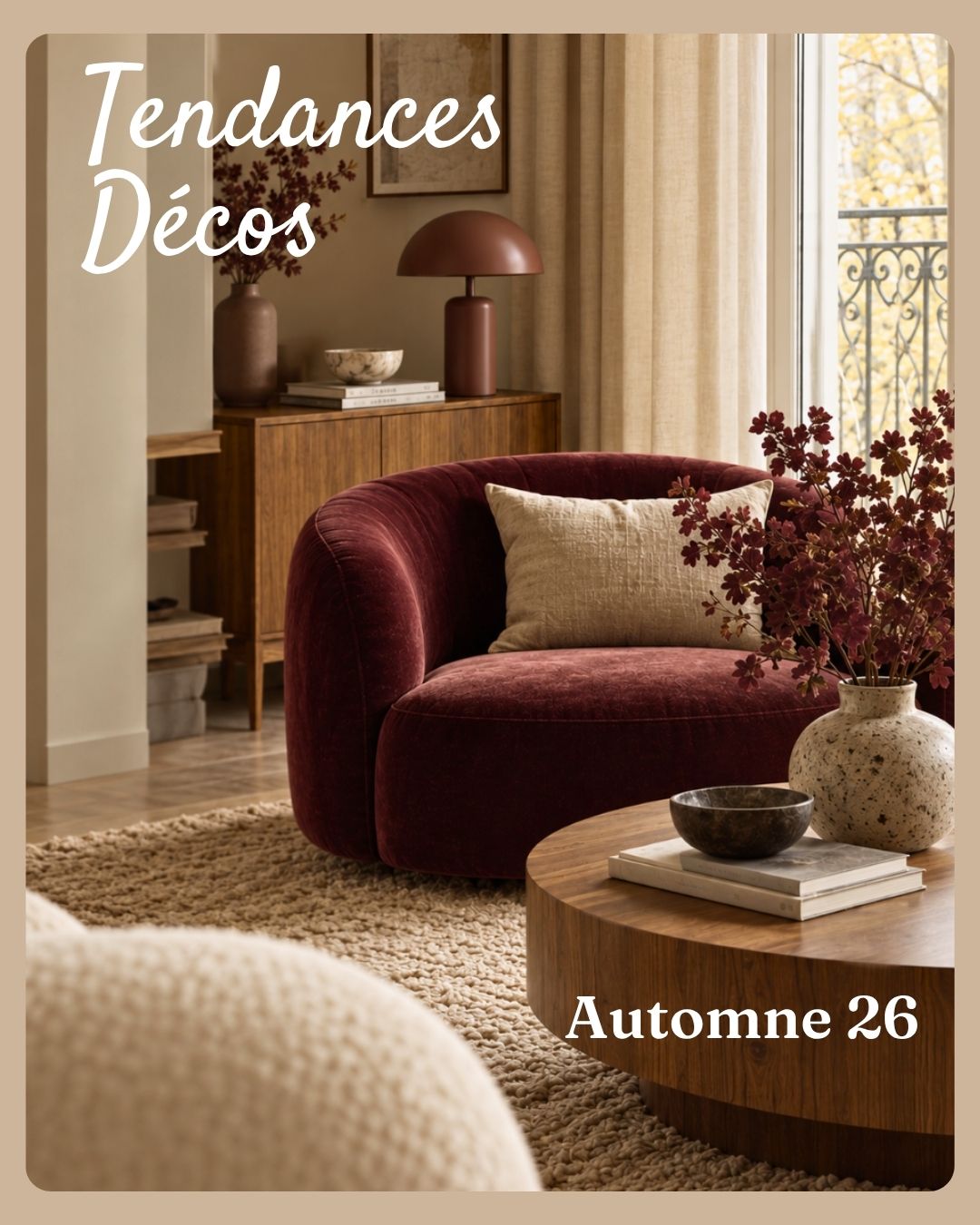 Ça faisait un moment que je voulais créer cet espace pour partager mes inspirations, mes conseils et mon regard de décoratrice sur l’aménagement intérieur. C'est chose faite ! J’y parlerai régulièrement de tendances déco, d’agencement, de matériaux, de couleurs, mais aussi de petites astuces pour faire évoluer son intérieur sans forcément tout changer.
Pour ce premier article, je vous parle des tendances déco de l’automne 2026 : les couleurs et matières que j’aime particulièrement cette saison, et quelques idées pour les intégrer chez soi.
👉 L’article est à retrouver sur mon site, lien en bio.
#blogdéco #tendancesdéco #decoratricedinterieur #agencementinterieur #saintbrieuc #cotesdarmor #decorationautomne