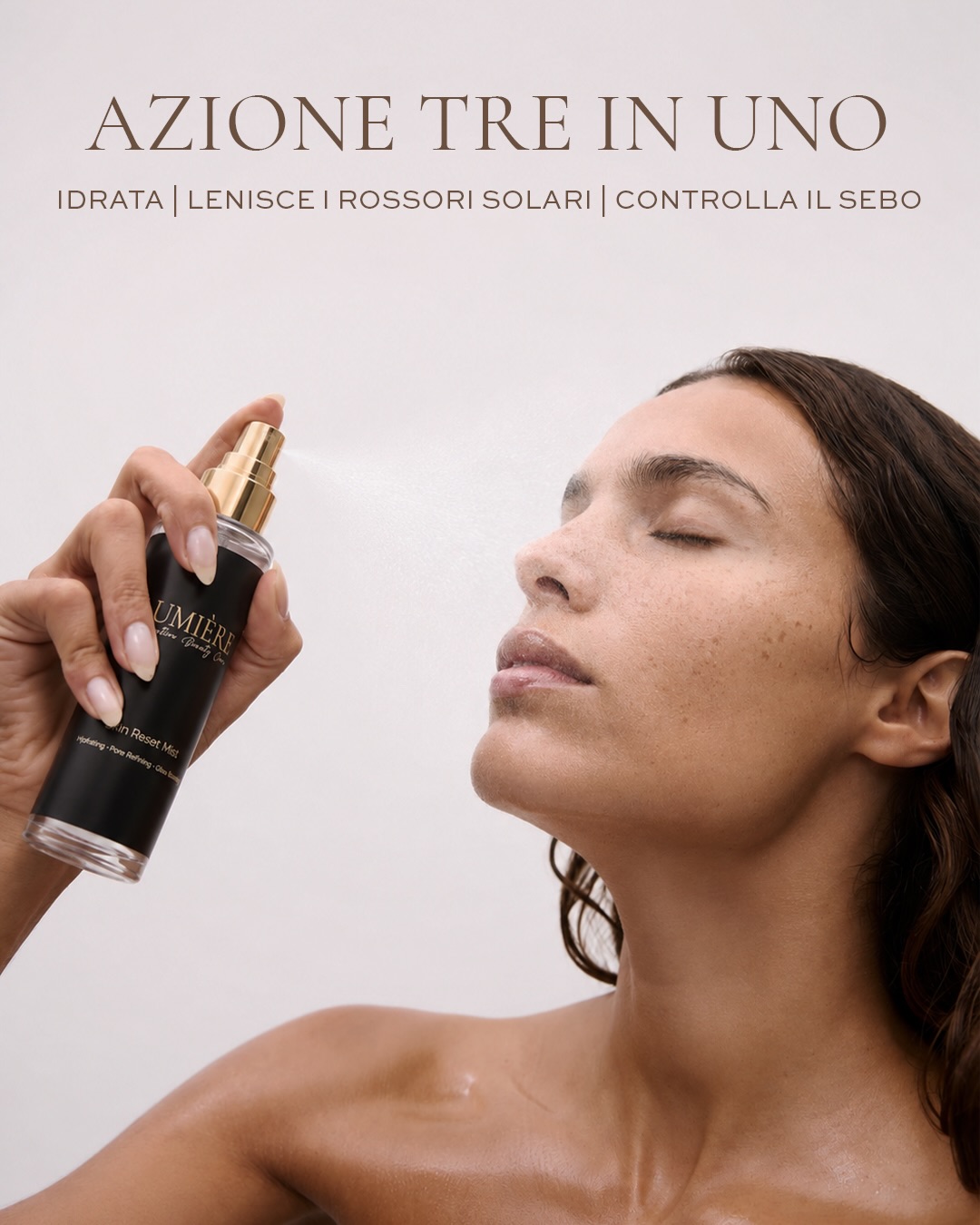 Una nuova routine, un gesto di freschezza✨
Dopo sole, caldo e giornate intense, la pelle ha bisogno di ritrovare equilibrio e idratazione.
Skin Reset Mist la rinfresca, la idrata e la riequilibra in ogni momento della giornata.
Un gesto semplice da integrare nella tua routine, anche sopra il make-up. 🤍
#SkinResetMist #BackToRoutine #SkinReset #SkincareRoutine #HealthySkin