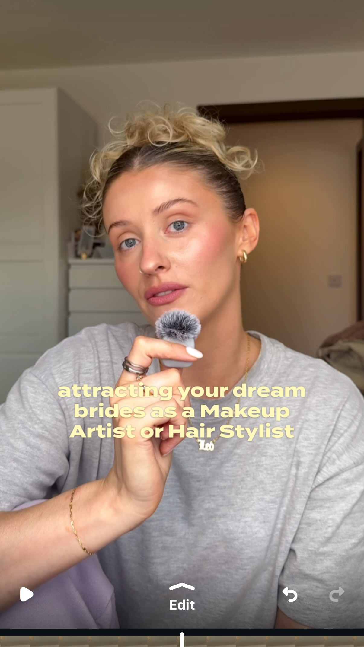 More on this ⬇️
1. No, I’m not saying you need to start being a full blown content creator or do lots of reels of you trying out products etc (unless you want to/want to work with brands - but that’s not what I’m focusing on here) I mean as a minimum, showing up authentically in your stories, maybe sharing what you get up to when you’re not working or any hobbies you have.
2. If you start chatting to the camera on stories and start to feel confident, the odd reel featuring you is only going to help when a potential bride lands on your page.
3. I’m not saying all brides shop this way, some will only be looking at the pretty pictures and that’s enough for them to make a decision - and that’s fine! I personally love an emotional/expressive buyer and they love a bit of human connection. They’re friendly, bubbly, a joy to work with and so that’s why I like to make sure my content attracts that kind of person.
4. Pretend you’re FaceTiming a friend, it makes your videos less “telephone voice” or overly formal.
5. If you really don’t want to talk to camera, give voiceovers a try, videos of you working and carousels like Monthy dumps that aren’t just photos from weddings, but also photos of you and what else you got up to.
Oh and my brides aren’t all swifties or Disney gals though I do get a lot of them! Sometimes they just connect with your overall personality. And not everyone will even like me and that’s ok! It helps sieve people out - add that together with your stunning work and experience, and you end up with your dream brides!
I hope this helps and save so you can refer back to these tips x
#makeupartist #makeupartistcommunity
Makeup Artist tips
Filming content as a makeup artist
How to yap
How to talk to camera