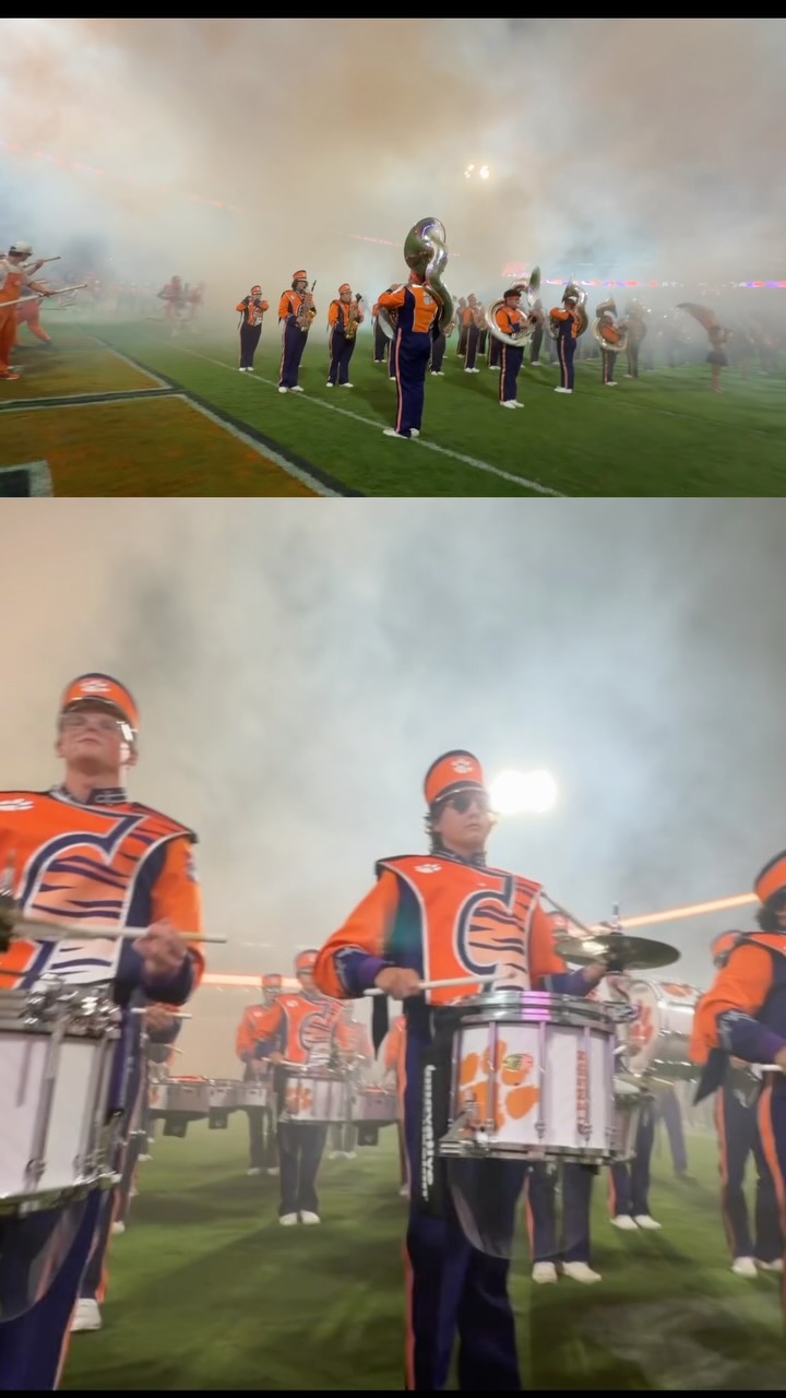 Tiger Band: Clemson University Drumline edition
Can only have one “first home game” and it was incredible!
@clemson_drumline @cutigerband
#tigerband #clemsonuniversitydrumline #percussion #drumline #collegefootball