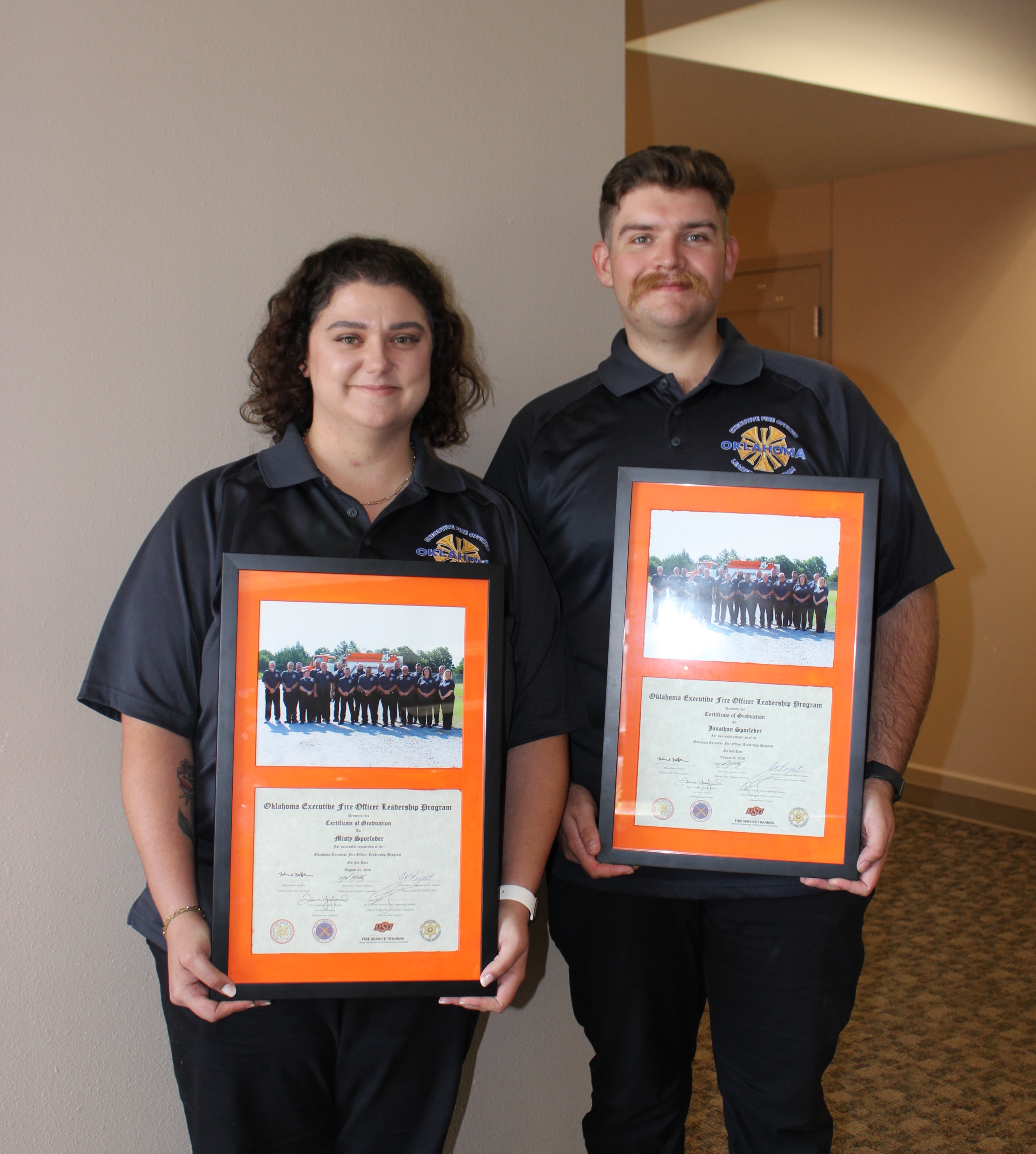 A historic first for Oklahoma’s Executive Fire Officer program. 🔥
Last month, husband-and-wife Jonathan and Misty Sporleder from Prue Fire Department made history as the first married couple to graduate from Oklahoma’s first-ever Volunteer Executive Fire Officer cohort.
Completing the EFO program is an incredible commitment on its own — but doing it side by side makes this milestone even more special. Their dedication to continued growth, ethical leadership, and service to their department and community is exactly what this program is all about.
Congratulations to this history-making pair! We’re proud to have you as part of the EFO family and excited to see the impact you continue to make. 👏
#oklahomafire #oklahomafirefighters #publicsafety #fireservice #ipslei