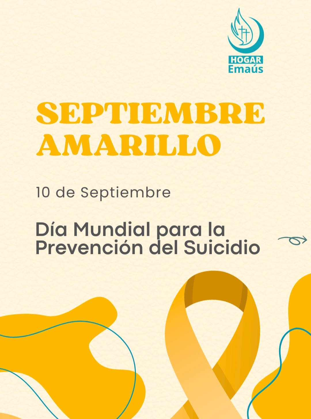 Día mundial de la prevención del suicidio 💛
Este día hacemos una pausa para recordar algo fundamental: hablar puede salvar vidas y acompañar también es una forma de cuidar.
Las personas que enfrentan una enfermedad, un diagnóstico difícil o un proceso de recuperación pueden atravesar momentos de miedo, tristeza, incertidumbre o soledad. Por eso, desde #HogarEmaús recordamos que cada vida importa y que pedir ayuda siempre es un acto de valentía.
En esta conmemoración sumemos nuestra voz para construir espacios donde hablar de lo que sentimos sea posible y donde buscar ayuda sea siempre una opción. No subestimemos el poder de estar presentes.
#HogarEmaús #escuestióndehumanidad #díamundialdelaprevencióndelsuicidio #saludmentalyemocional #Morelia