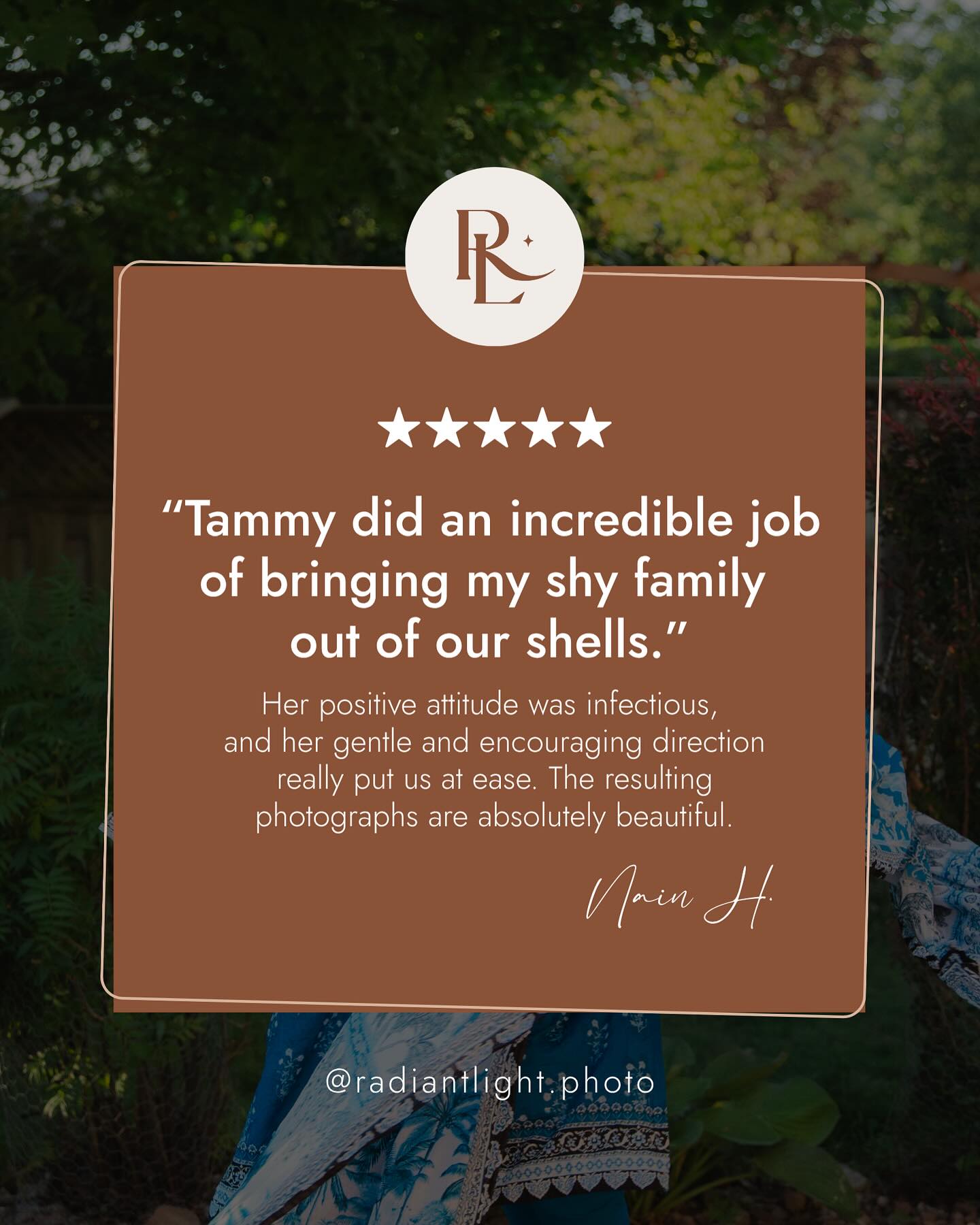 Nain’s extended family of 14 came together for the first time in 7 years and I had the privilege of capturing this special moment for them! While I won’t be sharing their photos out of respect for their privacy, I couldn’t resist sharing these kind words 💕
.
Making my clients feel comfortable and genuinely themselves means just as much to me as creating beautiful photos 📸 Thank you for trusting me with such a meaningful memory 🥹🤍
.
.
.
#RadiantLightPhoto #Testimonials #KindWords #BarriePhotographer #BarrieFamilyPhotographer #SimcoeCountyPhotographer #FamilyPhotography