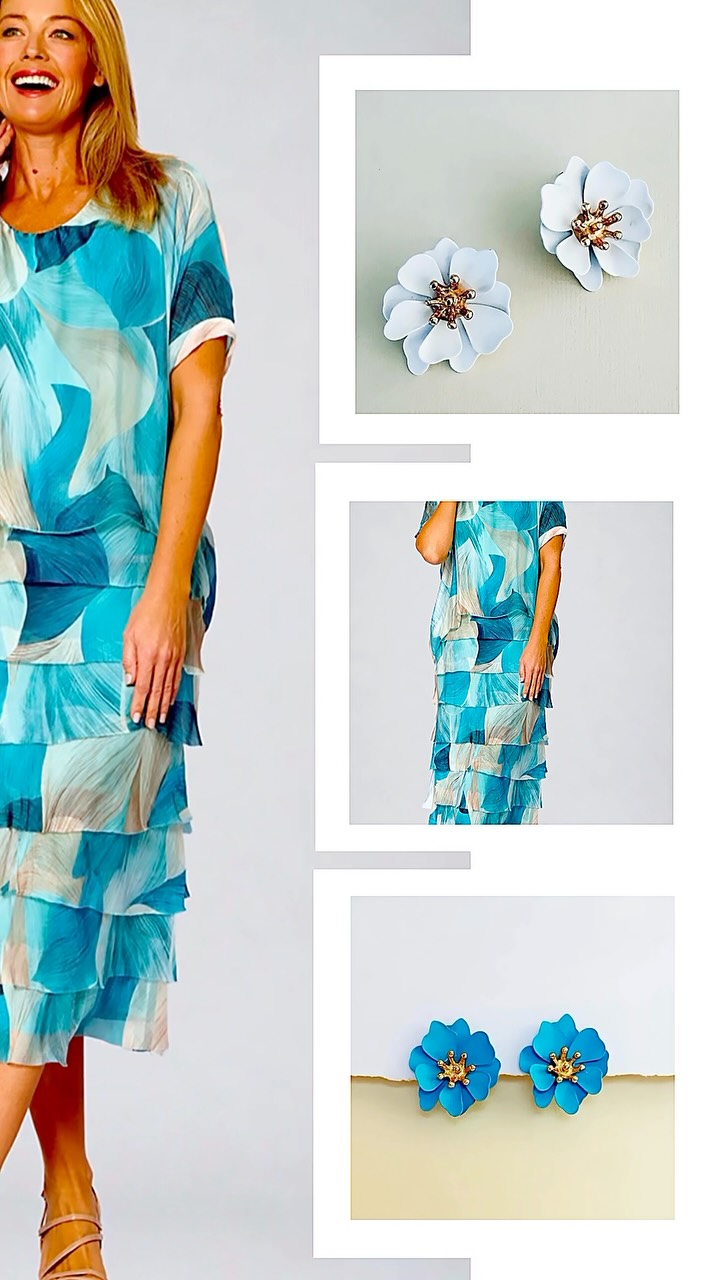 The perfect accessories for the perfect dress 💙🤍 #rubyrouge #brightoncentral #brightonboutique