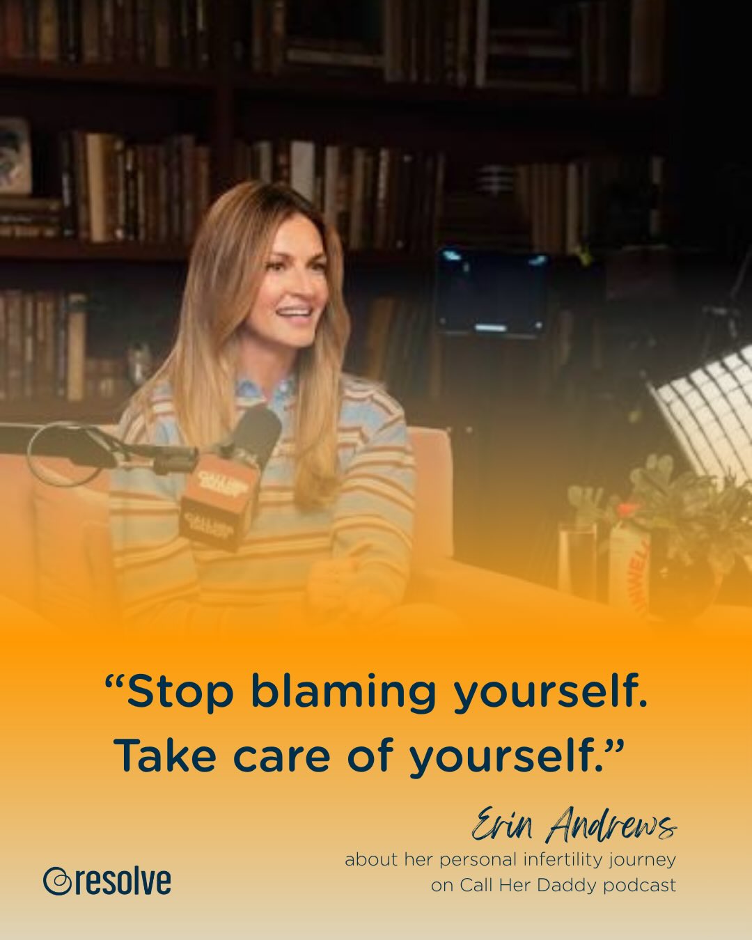 Thank you to Erin Andrews for sharing about your personal journey, and saying what so many people feel.
RESOLVE is here for you with free support groups, comment SUPPORT to learn more.
