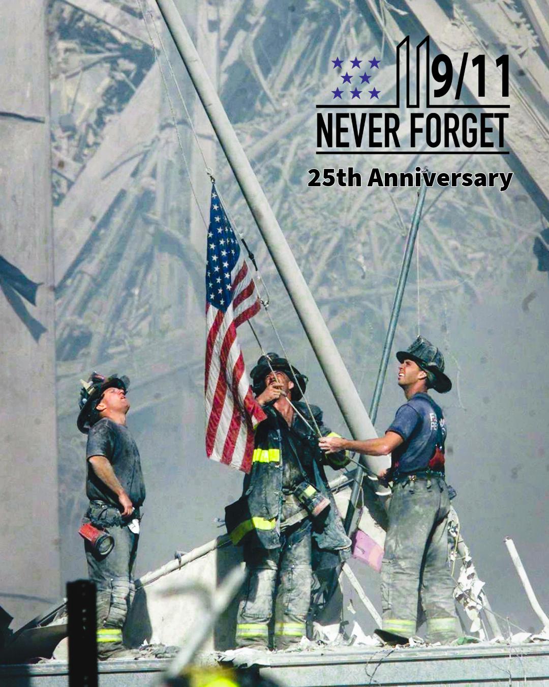 Today, we remember September 11, 2001, and the lives lost that day. On the 25th anniversary, we honor those we lost and the families who carry on their legacies.
We will never forget. 🇺🇸