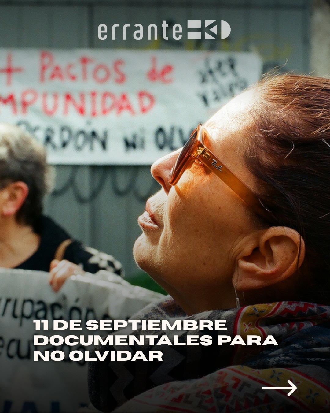 🕯️ Hoy 11 de septiembre conmemoramos y recordamos las memorias y resistencias de un país que sigue luchando por la verdad, justicia y reparación, aun más presentes y necesarios en la actualidad para que nunca más se repita un episodio como la dictadura militar en Chile.
💬 Reflexiona y comparte a partir de las historias de nuestro cine que mantienen viva la memoria histórica y la lucha de víctimas y sus familiares, como estos documentales producidos por @erranteproducciones que puedes ver en distintas plataformas online.
🎥 "Haydee y el pez volador" (2019)
dir. Pachi Bustos (@pachibustos_), disponible en VOD, Apple TV, prime video y gratuitamente en @ondamedia.cl
🎥 "Allende mi abuelo Allende" (2015)
dir. Marcia Tambutti Allende, disponible en VOD, Apple TV, prime video y gratuitamente en @ondamedia.cl
🎥 "Reinalda del Carmen, mi mamá y yo" (2006)
dir. Lorena Giachino (@loregiachino), disponible en VOD y gratuitamente en nuestro canal de YouTube.
#11Septiembre #GolpeDeEstado #Memoria #DerechosHumanos #AllendeMiAbueloAllende #HaydeeYElPezVolador #ReinaldaDelCarmen #Cine #CineChileno #Documental #SalvadorAllende #PelículasChilenas #ChileanDocumentary #Documentales #DictaduraChilena #DDHH #Chile