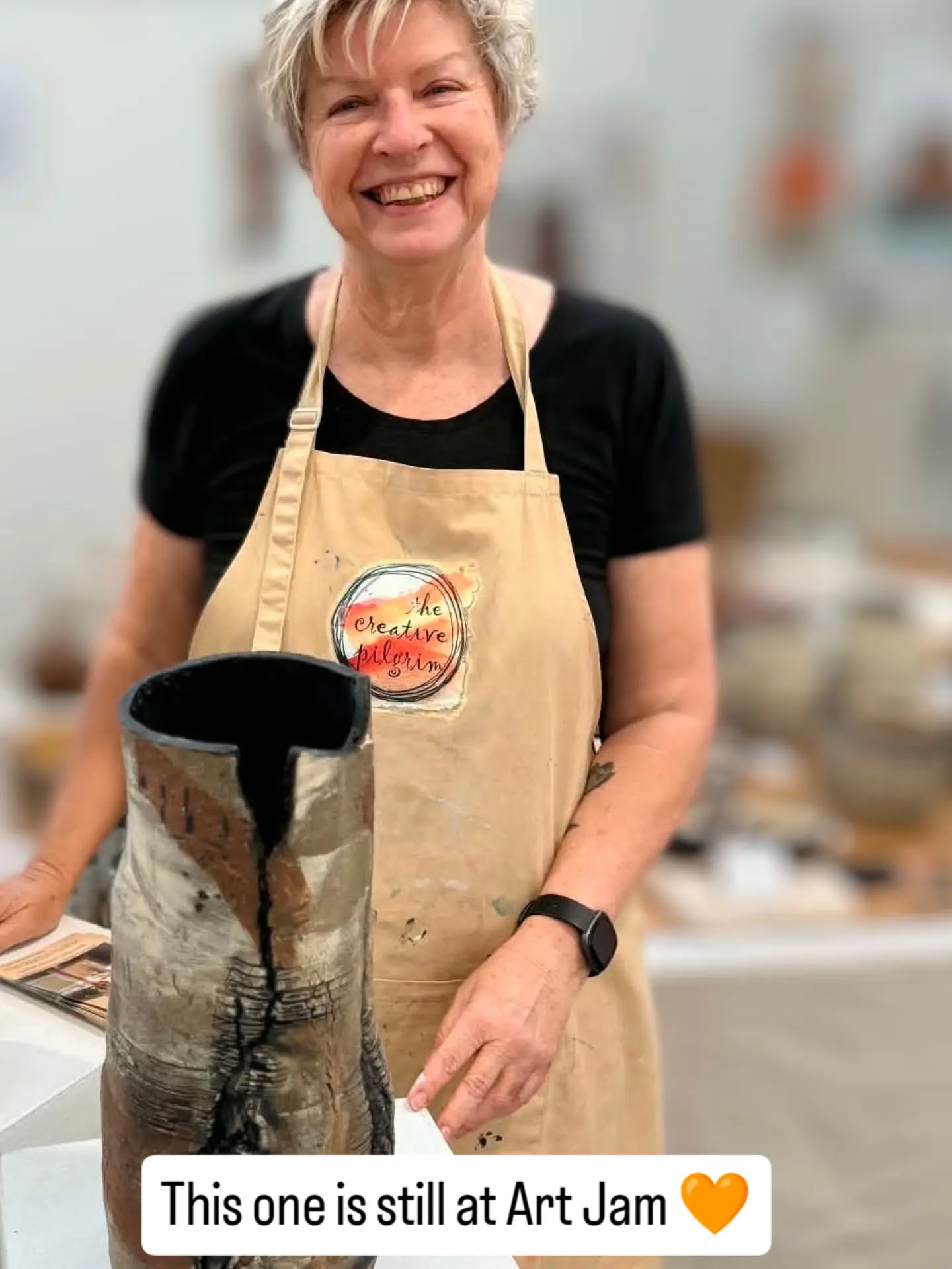 This one is still at Art Jam 🧡
I love the texture and earthy marks on this tall vessel — lots of little details to discover.
It’s available to take home from Art Jam.
If you’re nearby, come and have a look in person.
Gestural Marks $320
Only 3 more days Today, Saturday and Sunday 9:30am - 2:30pm
Cooroy Butter Factory
11 Maple Street
Cooroy
#ceramicartist #handmadeceramics #texturedceramics #australianartist #artjam