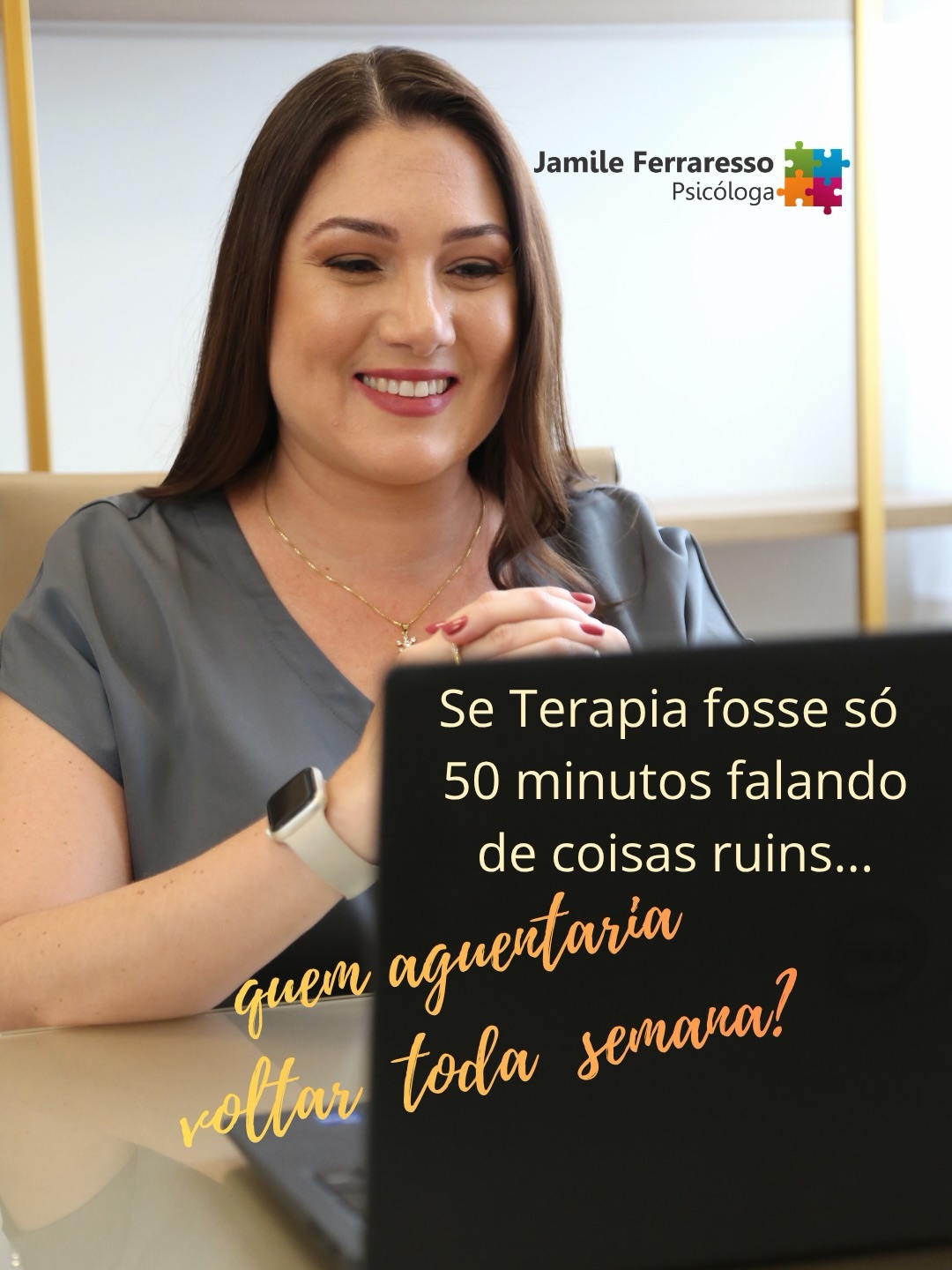 Há uma ideia de que a psicoterapia é só para falar de dor, angústia, ansiedade...mas também é um espaço para entender, aprender, ressignificar, perceber padrões, desenvolver novas formas de lidar com a vida e principalmente, construir mudanças.