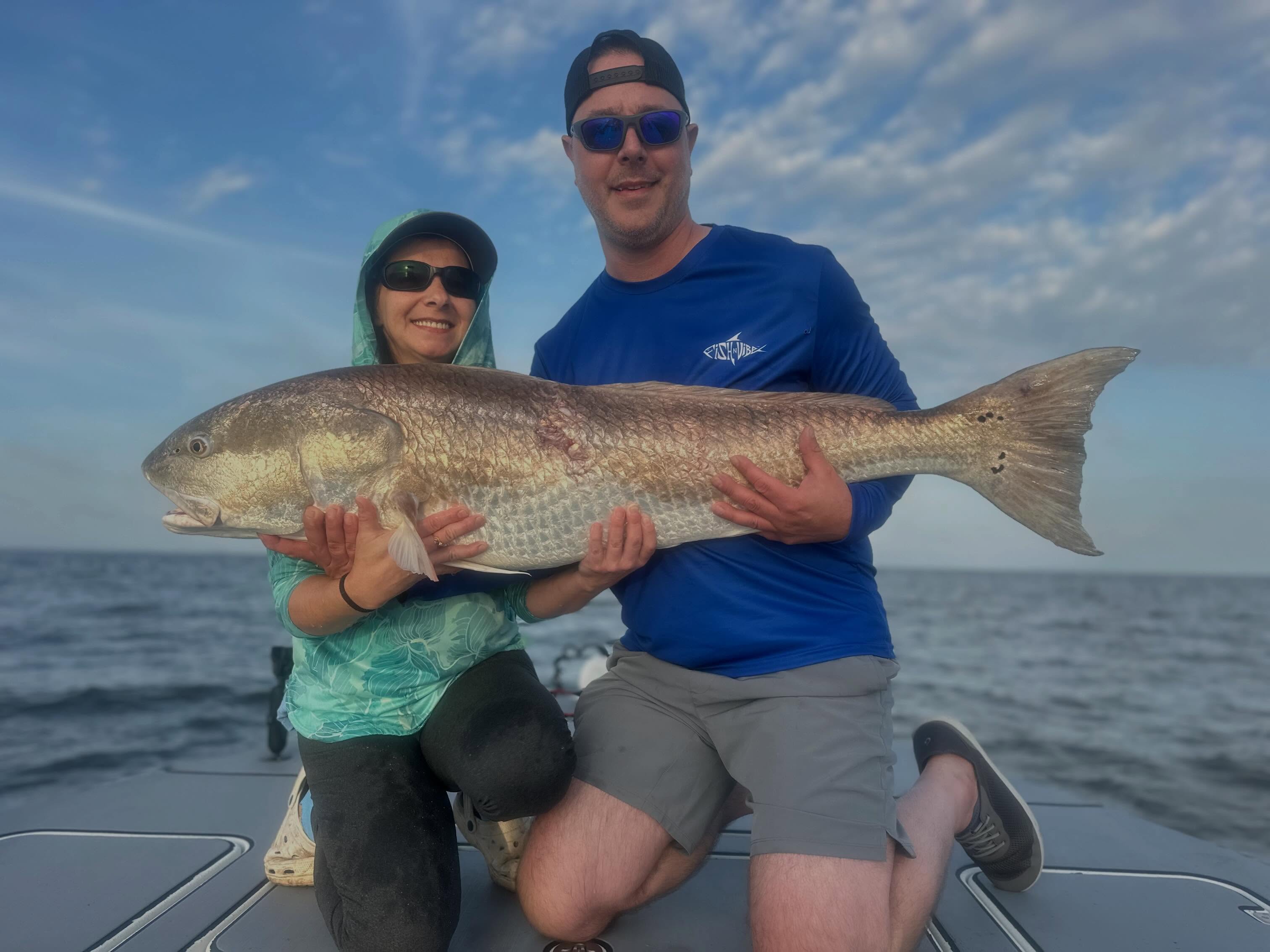 LAST MINUTE CANCELLATION! Tomorrow is open if anyone wants in! Today’s trip went smooth as could be Dustin and Ashley boated 14 big Reds. Everyone was completely fought out and looking the AC. Enjoyed it guys , what a great day! #bucketlist #citation #bullred #inshorefishing #funtimes