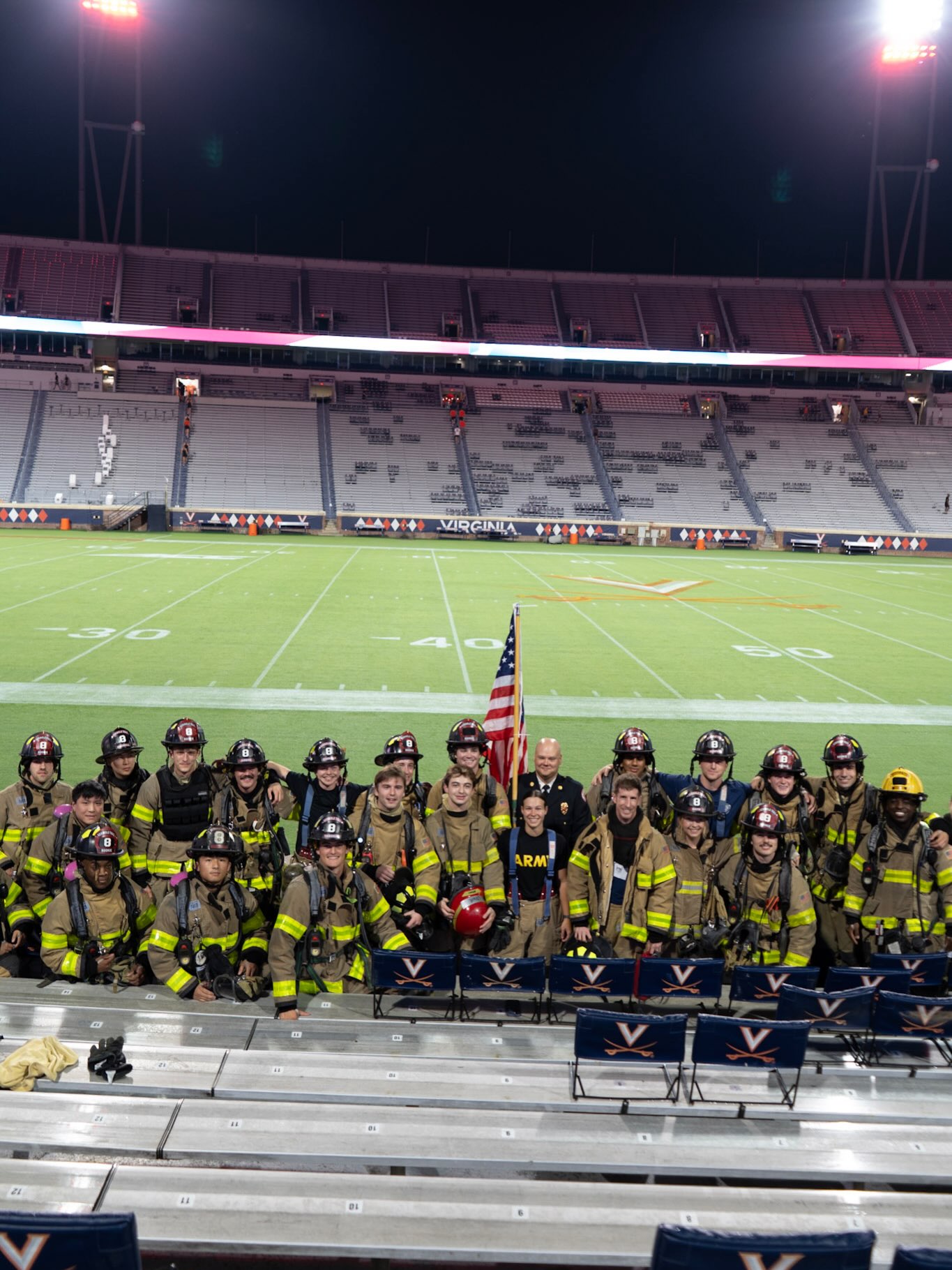Today, 26 members of Seminole Trail Volunteer Fire Department climbed the stairs of Scott Stadium in remembrance of the 343 FDNY firefighters who made the ultimate sacrifice on September 11, 2001.
Each step was taken in honor of the firefighters who climbed into the World Trade Center that morning while thousands of others were making their way out. They answered the call knowing the danger ahead, committed to their duty and to the lives of people they had never met.
Twenty-five years later, we climb so their courage, sacrifice, and service are never forgotten.
We remember the 343. We remember all those lost on September 11, 2001.
Never Forget.
#911 #firefighter #ems #firstresponders