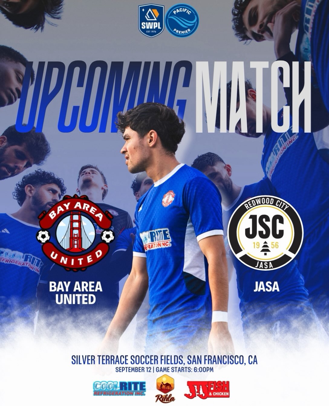We’re back! Better than ever! We start off the new season with our home opener vs @jasarwc this Saturday Sept. 12 in San Francisco. Free admission. Set your calendars and come support!
-
-
-
Thank you to our sponsors @rihlashop @coolrite_refrigeration