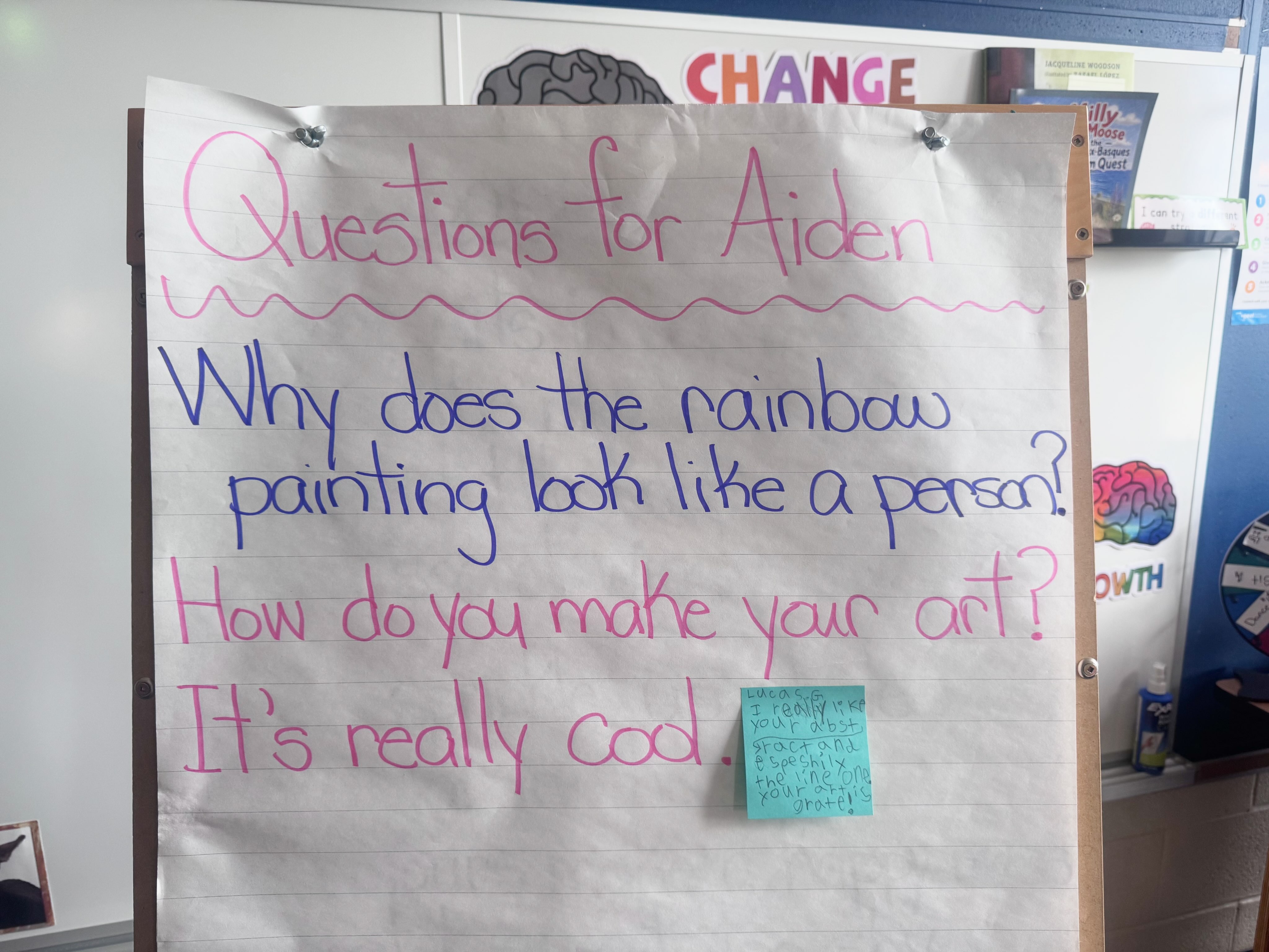 I love questions and these ones just came in from a junior class who are reading my poetry book, ‘Oops My Brain Wrote Poetry’.
What do I do now, you want to know?
I make a video and answer them. This will keep the kids interested in learning and keep them asking questions.
How do I know it works?
Curiosity is what keeps me excited about life. Keeps me creating.
#curiosity #autismartist #book