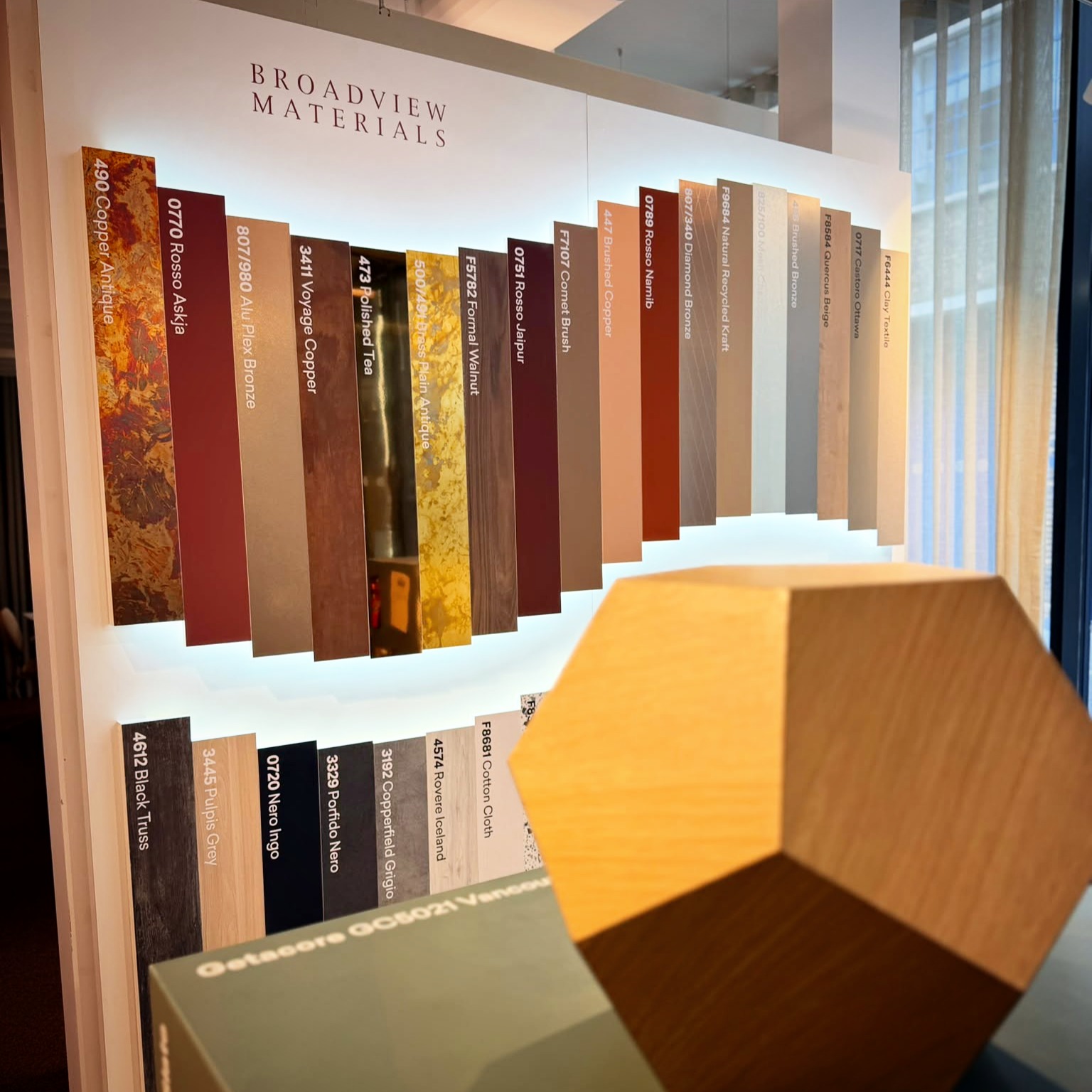Great that we could be part of delivering this striking installation, helping @broadviewmaterialseu display their fantastic brands and shining a light on their wide range of surface materials ✨
Being asked to provide build assistance to brands whose decorative laminates we use regularly in our own workshop to finish our clients' stand components is a real testament to our mutually beneficial business relationship and a fantastic example of positive supplier collaboration within the manufacturing and events industries. 🫱🏻🫲🏻
And, as always, it's wonderful to hear such glowing feedback from a happy client! 🙌🏻
If you need assistance with showroom fitouts or showcasing your products, get in touch today:
💻 https://www.esm-uk.com/
📧 sales@esm-uk.com
📞 01795 713086
#showcase #spotlight #product #laminate #surfacematerials #interiors #design #bespoke