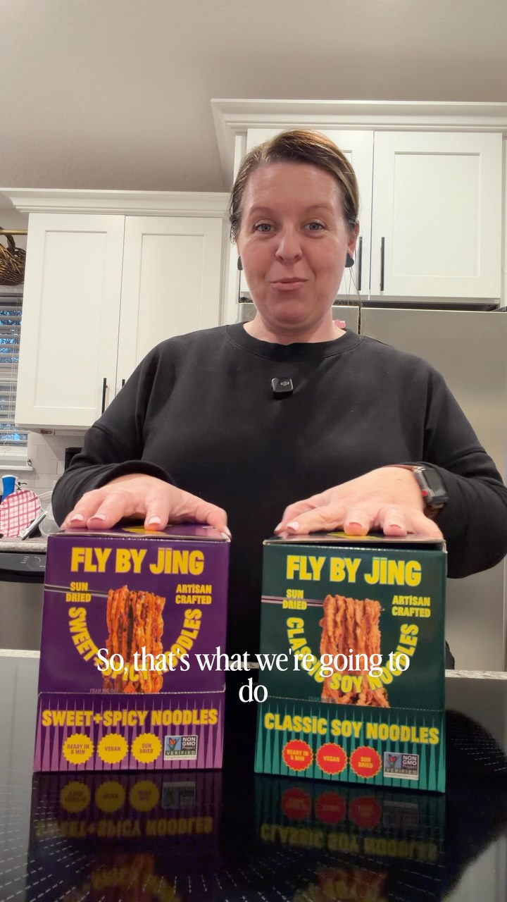 Noodles, anyone??? Come cook dinner with me and let’s chat!
It’s a low-key Thursday night and I’m cooking up some of these delicious noodles my friends at @flybyjing gifted me. (Hey, thanks, you guys!)
I’m trying the new soy flavor drop and *spoiler alert!* they’re SO GOOD. I can’t wait to try the others! And hopefully one day soon, I’ll see them in my local grocery store! 🤭😉
#flybyjingpartner #noodlelover #sichuanfood #sogood