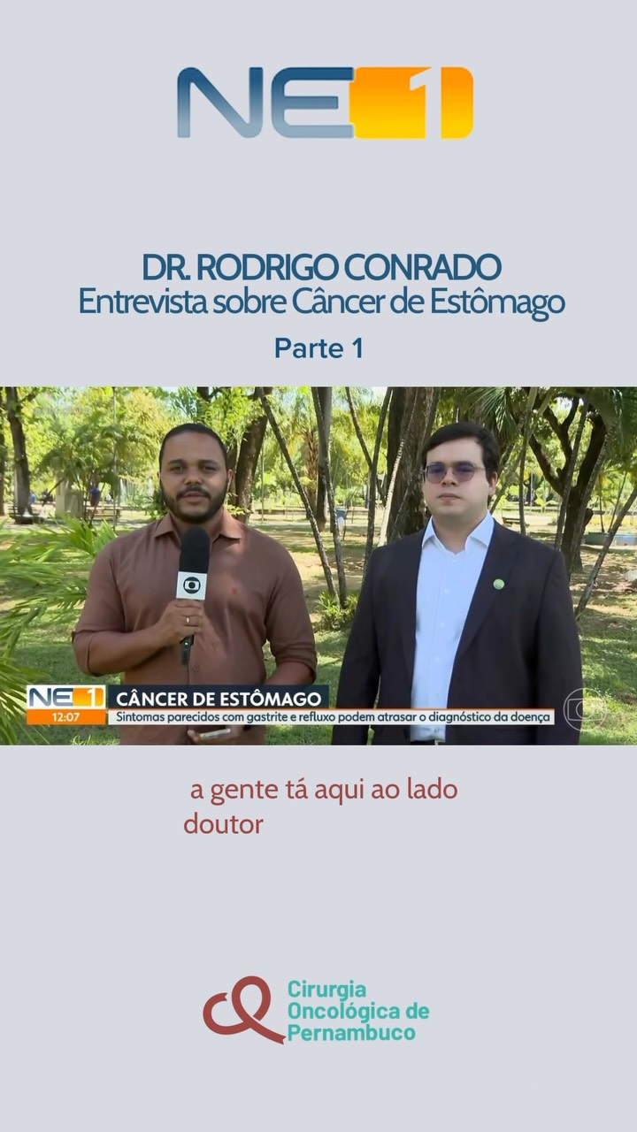 O cirurgião oncológico Dr. Rodrigo Conrado conversou com o jornalista @joab_alves1 para o NE1 sobre o câncer de estômago.
✅ Nesta primeira parte da entrevista, o médico falou sobre causas, sintomas e tratamentos para a doença.
👉🏼 acompanhe.
🤝 conte com a COP.
