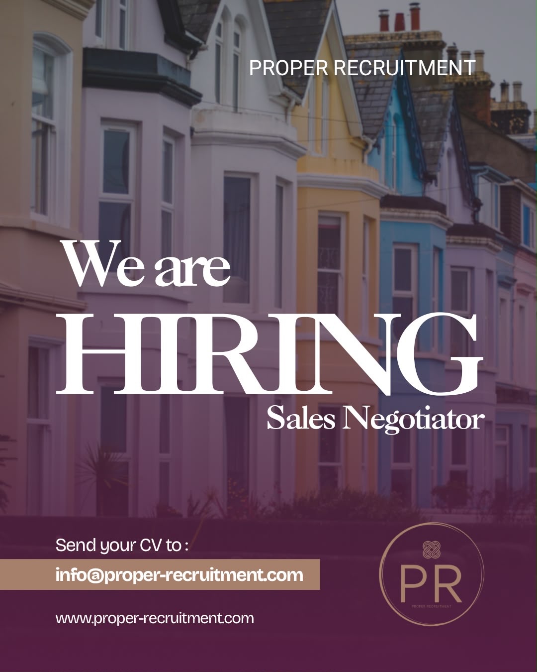🚨NEW OPPORTUNITY‼️
The weekend might be calling, but so could your next big career move… 📞🏡 With an OTE of up to £60k, this one is definitely worth answering. 👀
Proper Recruitment are working with an established estate agency in North London who are looking for an ambitious Sales Negotiator to join their team. This is a fantastic opportunity for someone with property experience who thrives on building relationships, winning business and turning viewings into successful deals. 🤩
Industry: Property 🏠
Role: Sales Negotiator 🤝
Location: North London 📍
Salary: £20,000 – £22,000 per annum 💰
OTE: £55,000 – £60,000 📈
Experience: Minimum 1 Year within Property 💼
Requirements: Full UK Driving Licence 🪪
Benefits: Pool Car or Car Allowance 🚘
If you’re confident, driven and ready to take your earning potential to the next level, this could be your Proper next move 💫
📩 Drop us a message to find out more!
🌐 www.proper-recruitment.com
📧 info@proper-recruitment.com
☎️ 0208 057 4047
#SalesNegotiator #PropertyJobs #EstateAgency #PropertyCareers #ProperRecruitment