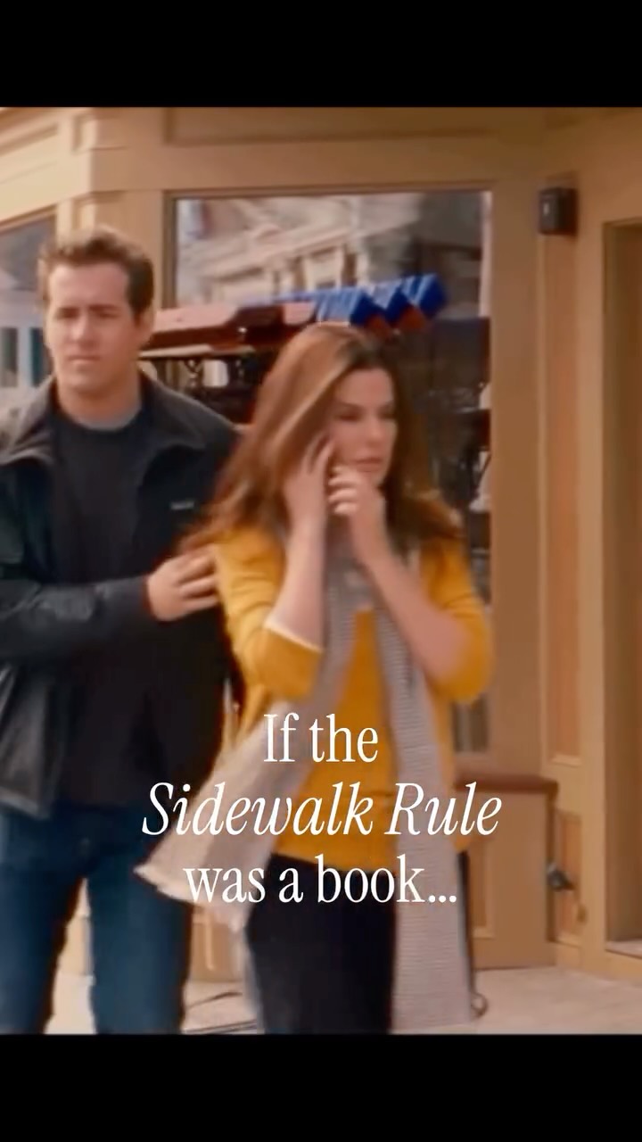 Do you know the Sidewalk Rule? If not, flip to page 143 of THE ROM CON and Jack will show you how it’s done 😍 I loved weaving the chivalry into this book - What do you think, did this detail make it into the script? 👀
#SidewalkRule #theromcon #theproposal #sandrabullock #romancebooks
